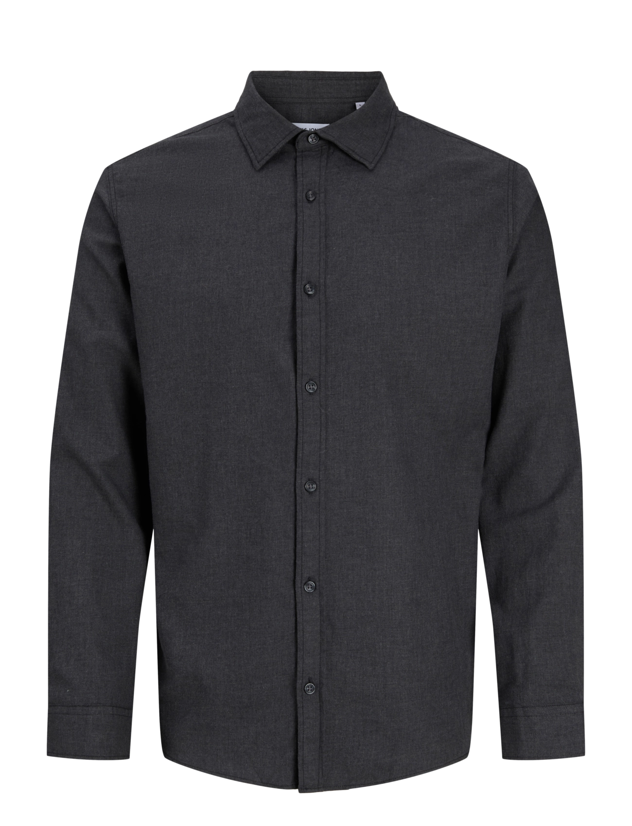 Jack & Jones JJEFIELD MELANGE SHIRT LS SN - Casual skjortor - BLACK / black