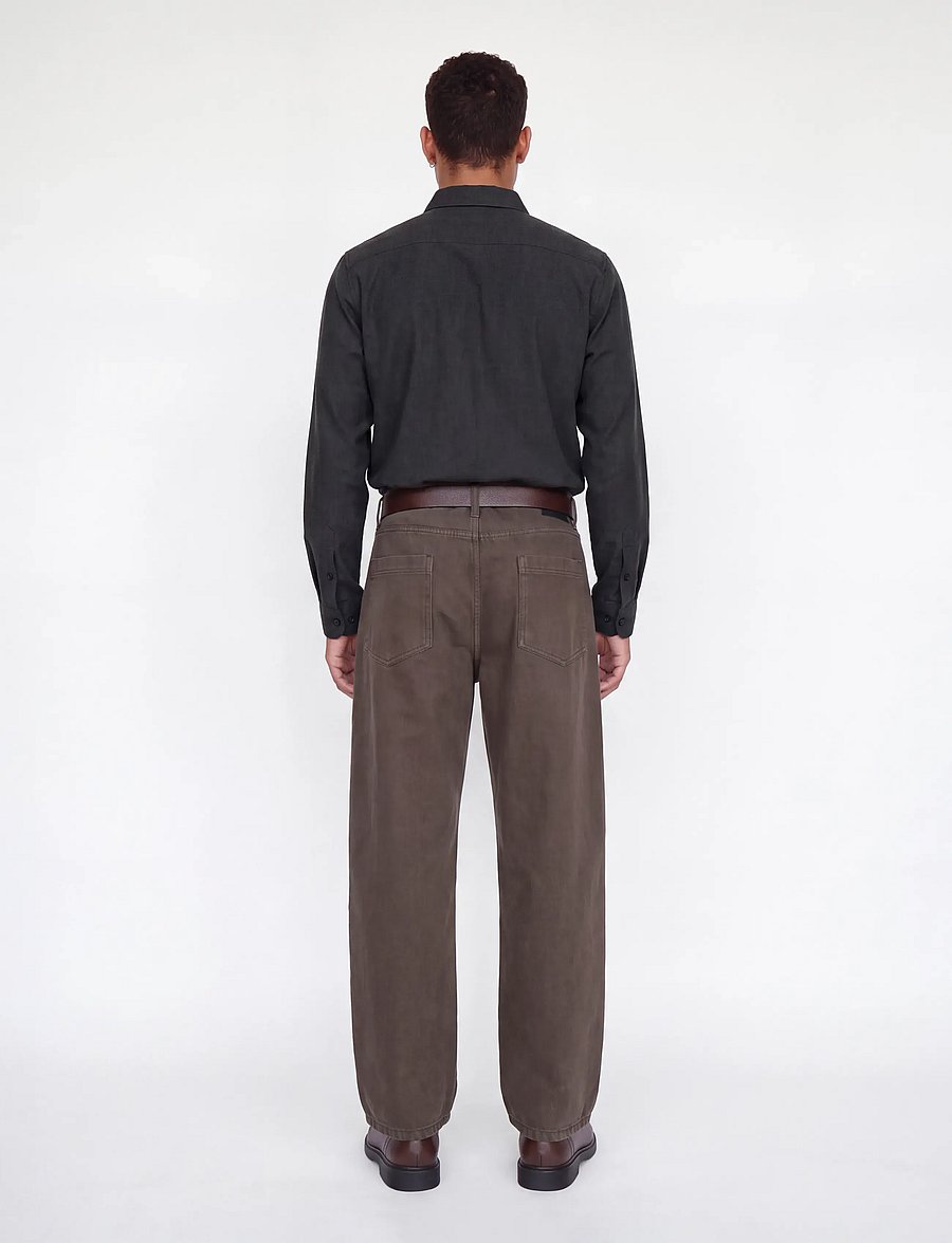 Jack & Jones - JJEFIELD MELANGE SHIRT LS SN - vabaajasärgid - black - 2