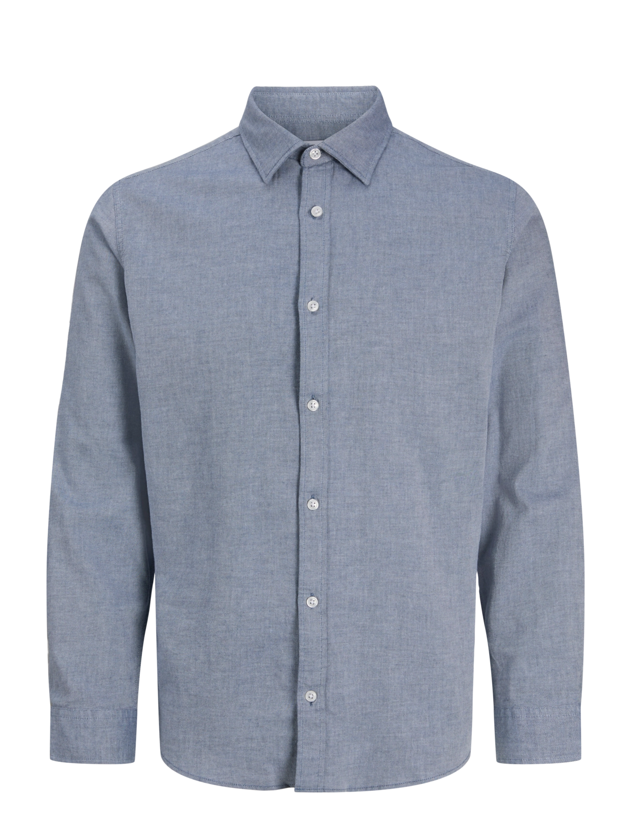 Jack & Jones - JJEFIELD MELANGE SHIRT LS SN - casual skjortor - faded denim - 1