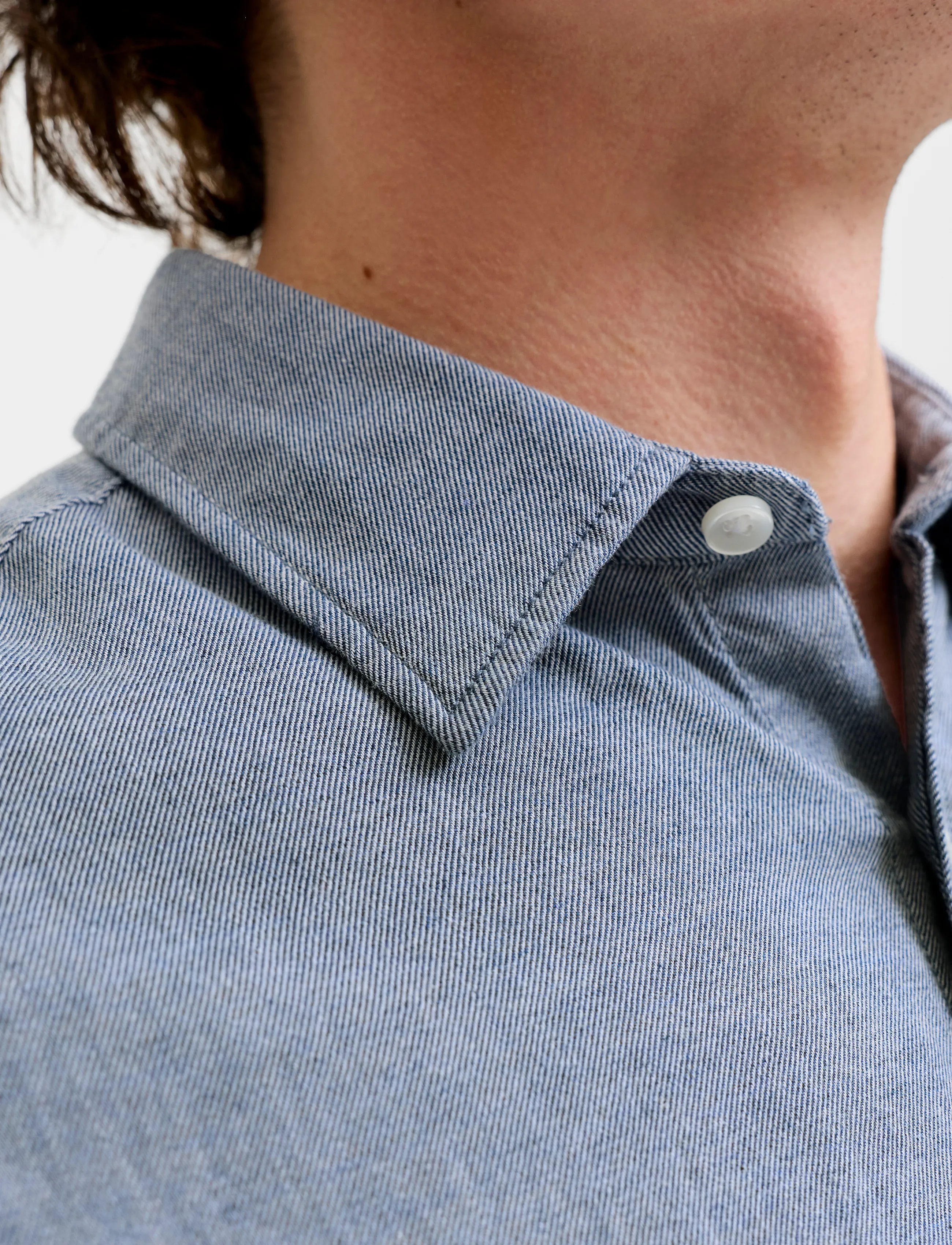 JACK & JONES Jjefield Melange Shirt Ls Sn casual skjortor herr – bild 6