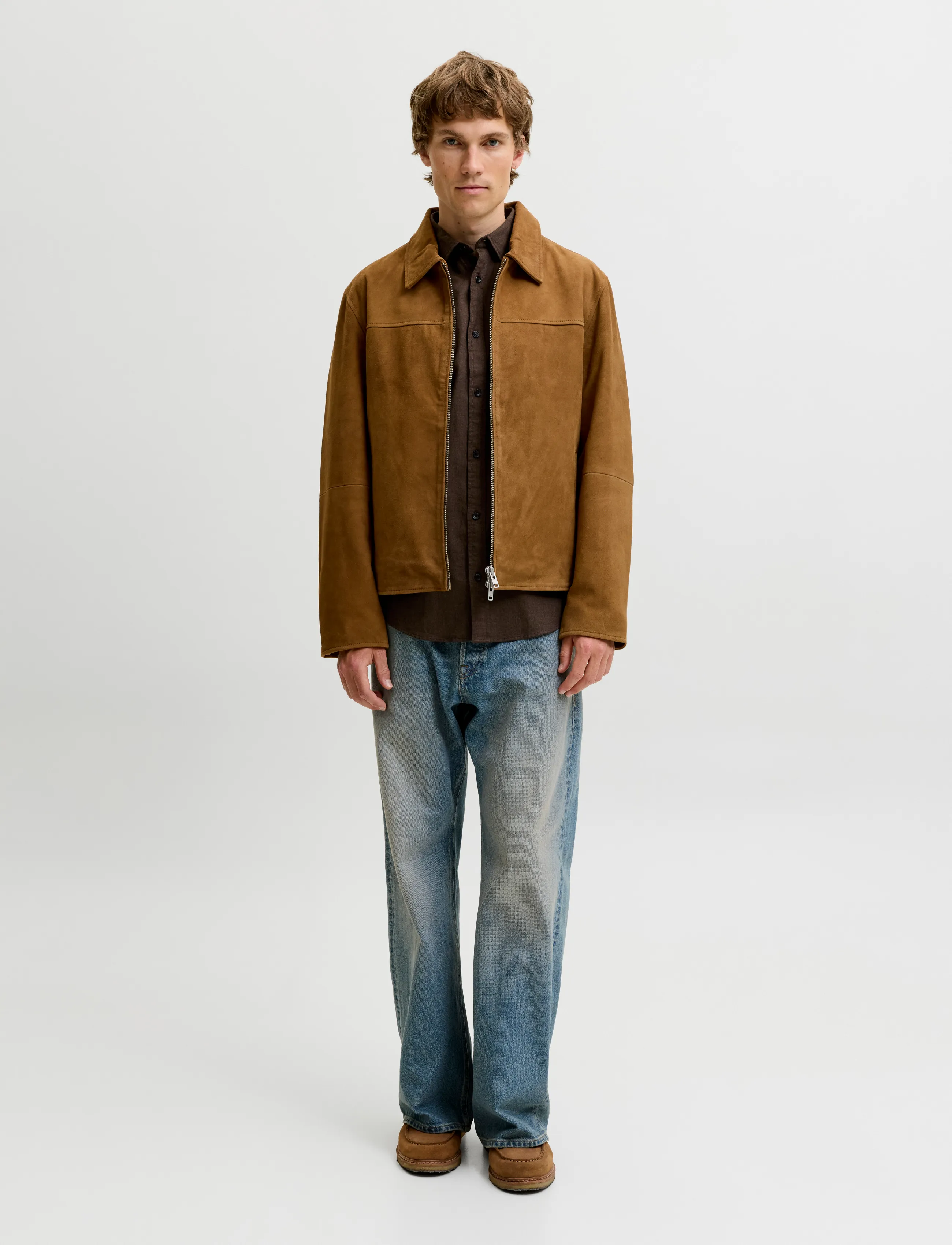 Jack & Jones - JJEFIELD MELANGE SHIRT LS SN - casual skjortor - mulch - 3