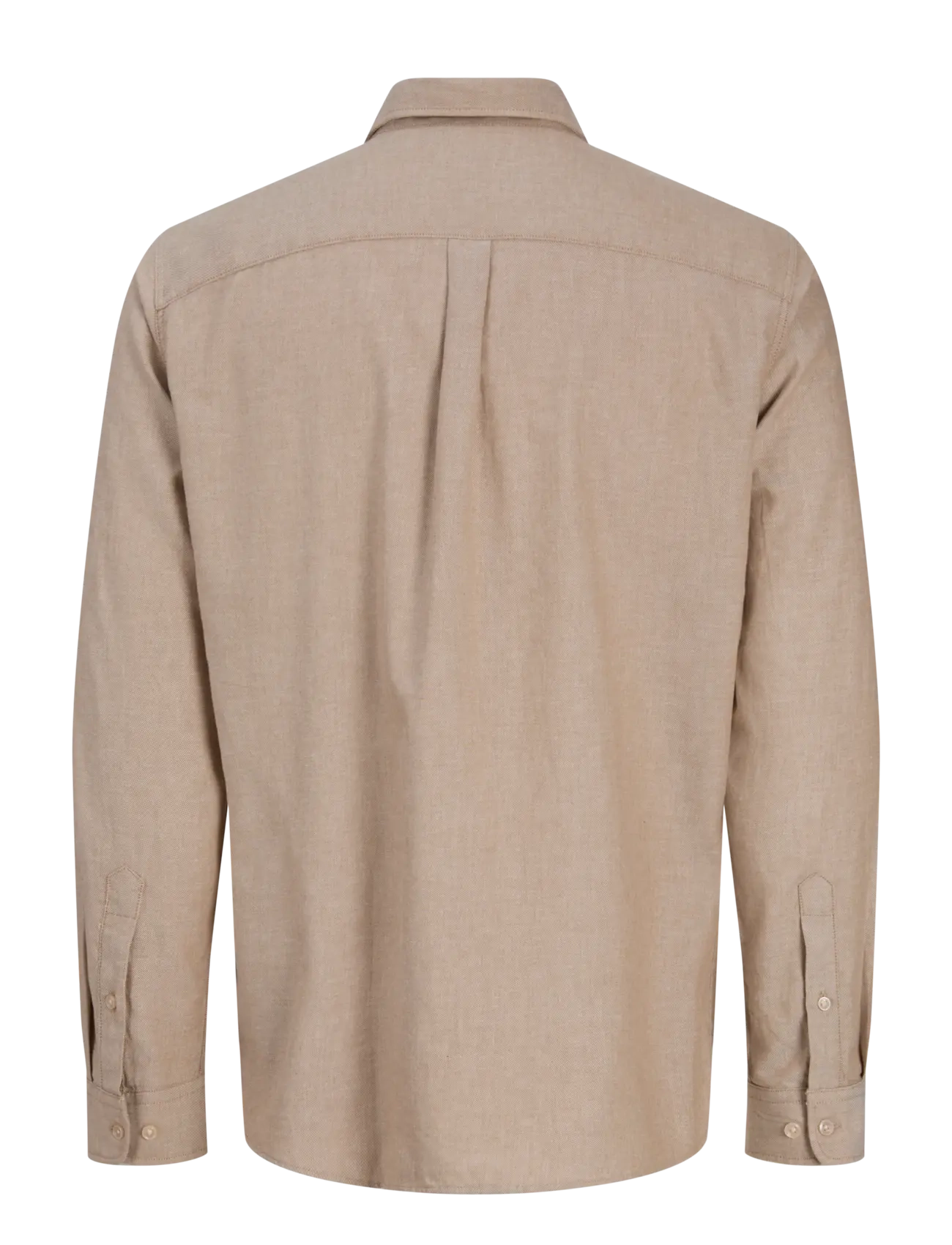 Jack & Jones - JJEFIELD MELANGE SHIRT LS SN - casual skjortor - oatmeal - 2