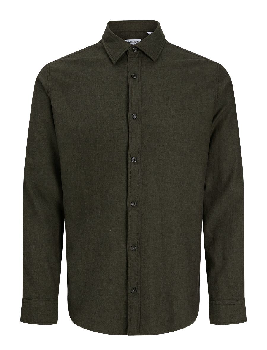 Jack & Jones - JJEFIELD MELANGE SHIRT LS SN - casual skjortor - rosin - 1