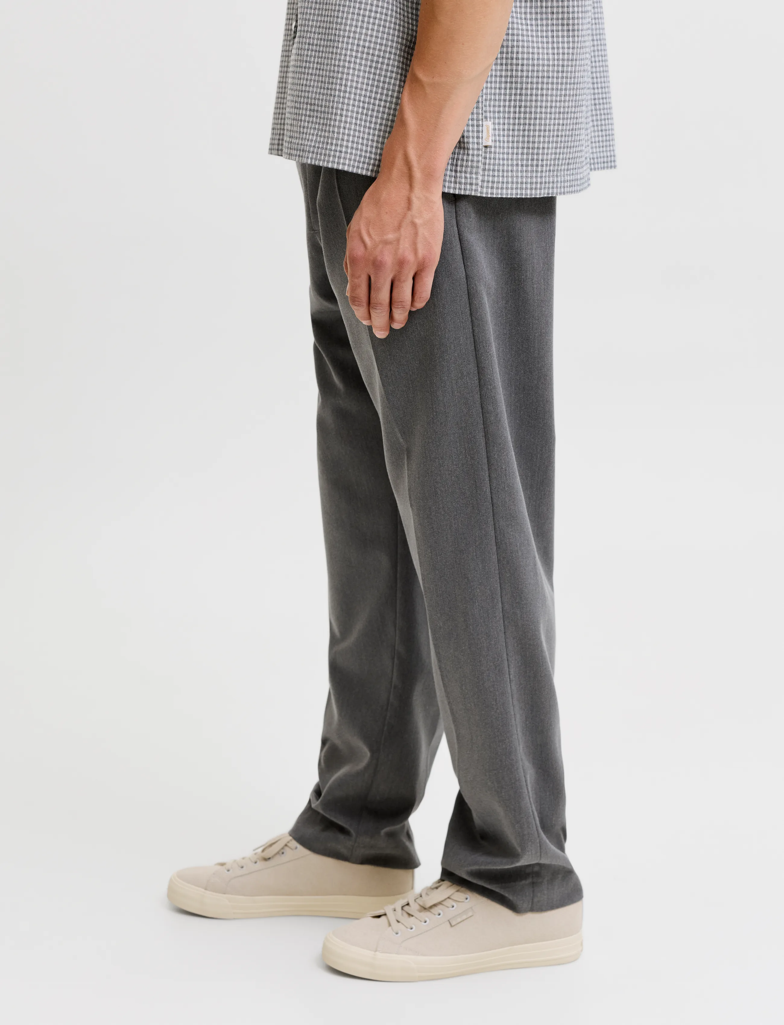 Jack & Jones JPSTKANE TOBY JOGGER NOOS - Kläder - GREY MELANGE / grey