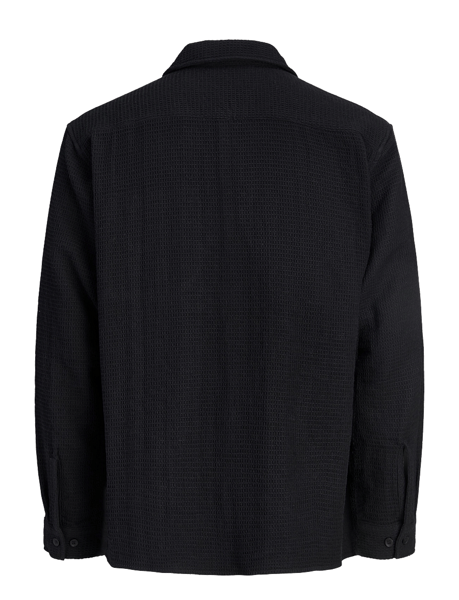 Jack & Jones - JJAUSTIN WAFFLE SHIRT LS - black - 2