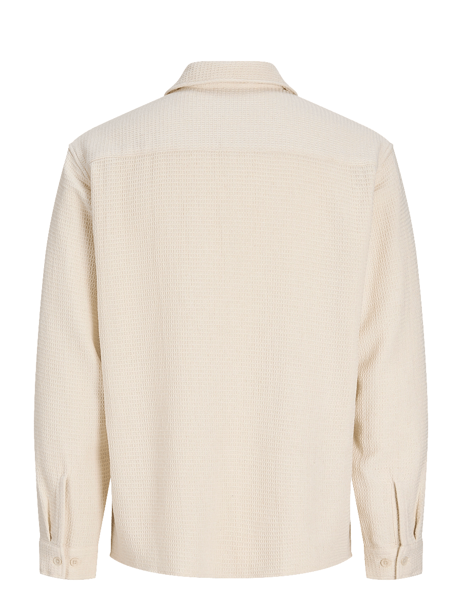 Jack & Jones - JJAUSTIN WAFFLE SHIRT LS - moonbeam - 2