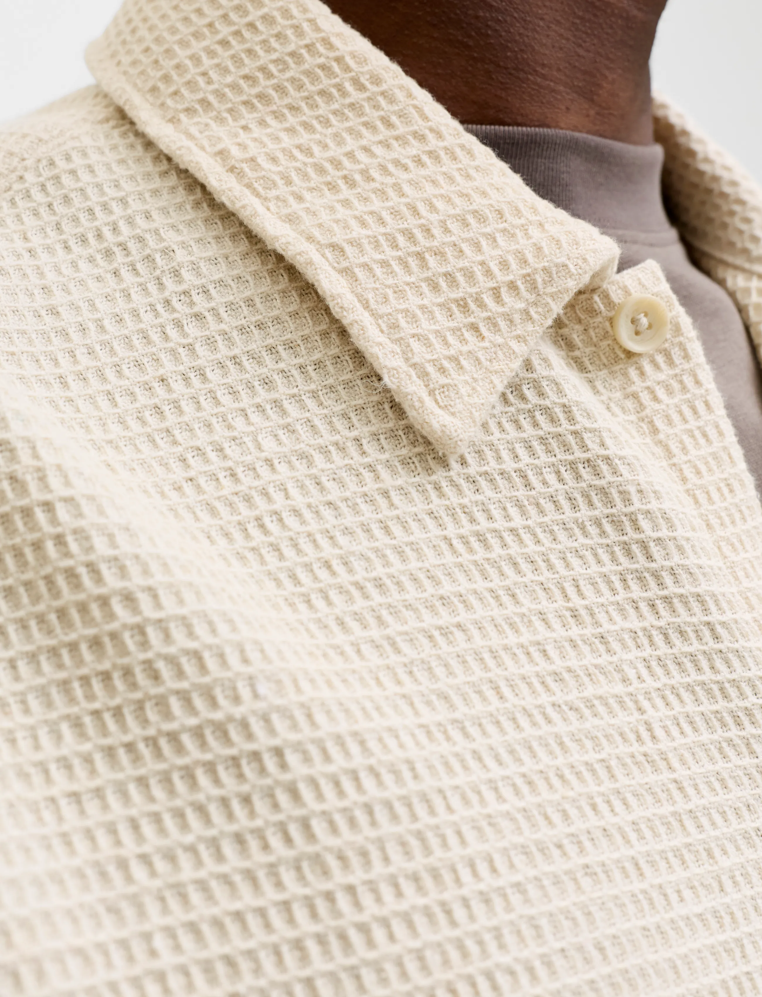 JACK & JONES Jjaustin Waffle Shirt Ls casual skjortor herr – bild 6