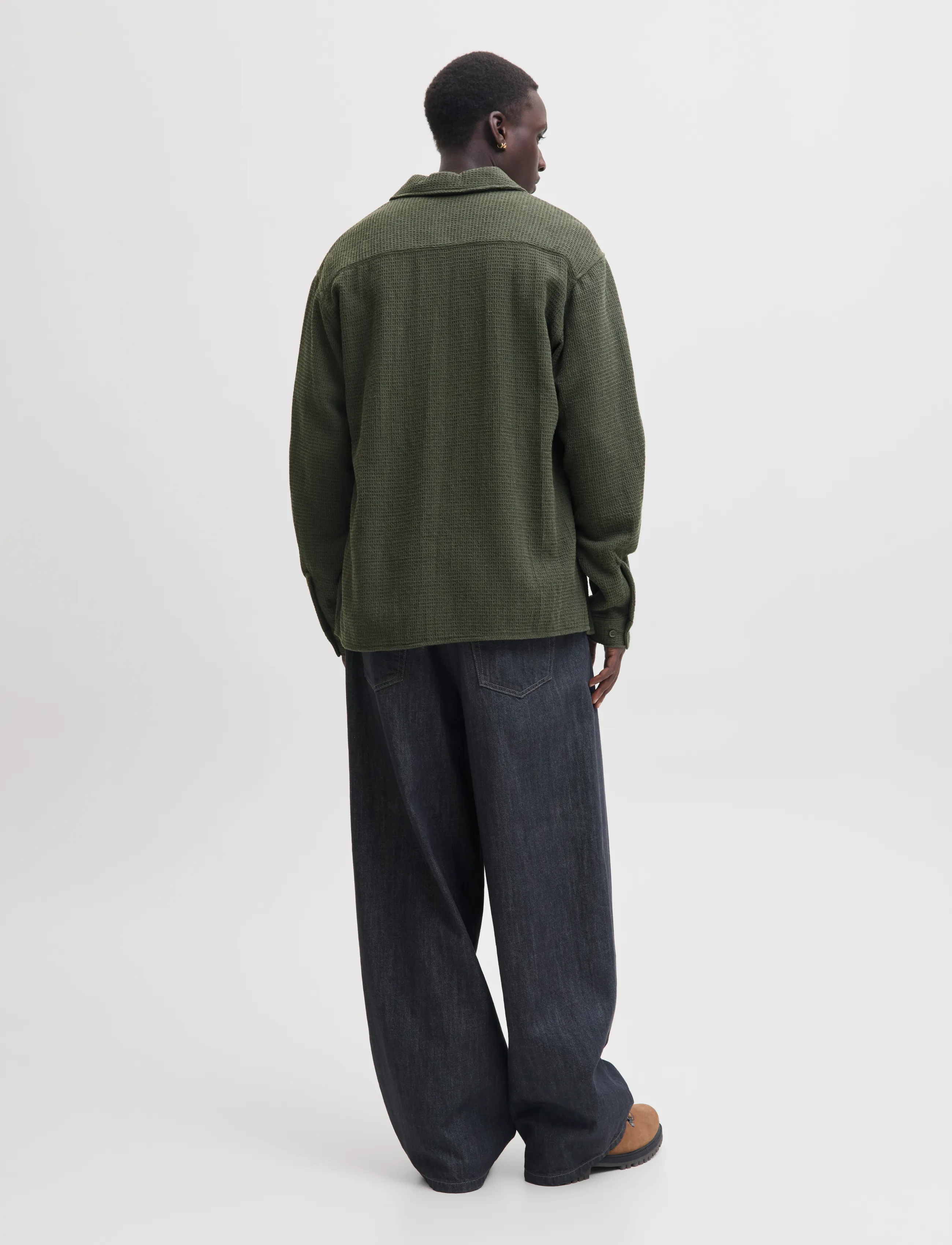 Jack & Jones - JJAUSTIN WAFFLE SHIRT LS - rosin - 3