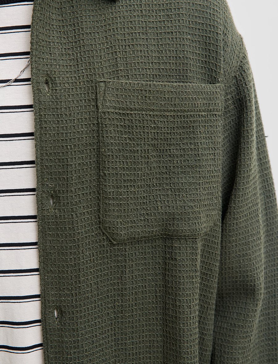 Jack & Jones - JJAUSTIN WAFFLE SHIRT LS - rosin - 5