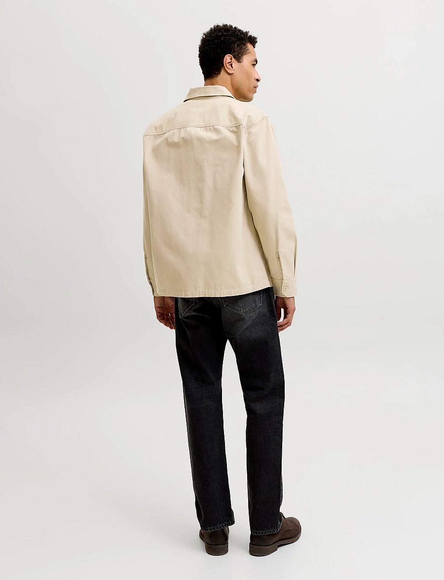 Jack & Jones - JJECOLTON CANVAS OVERSHIRT LS SN - casual skjortor - fields of rye - 3