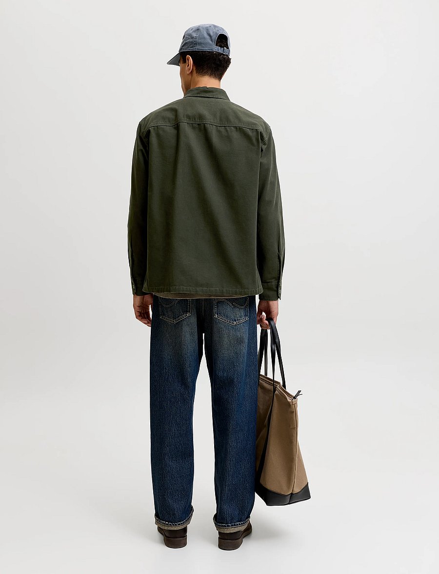 Jack & Jones - JJECOLTON CANVAS OVERSHIRT LS SN - rosin - 2