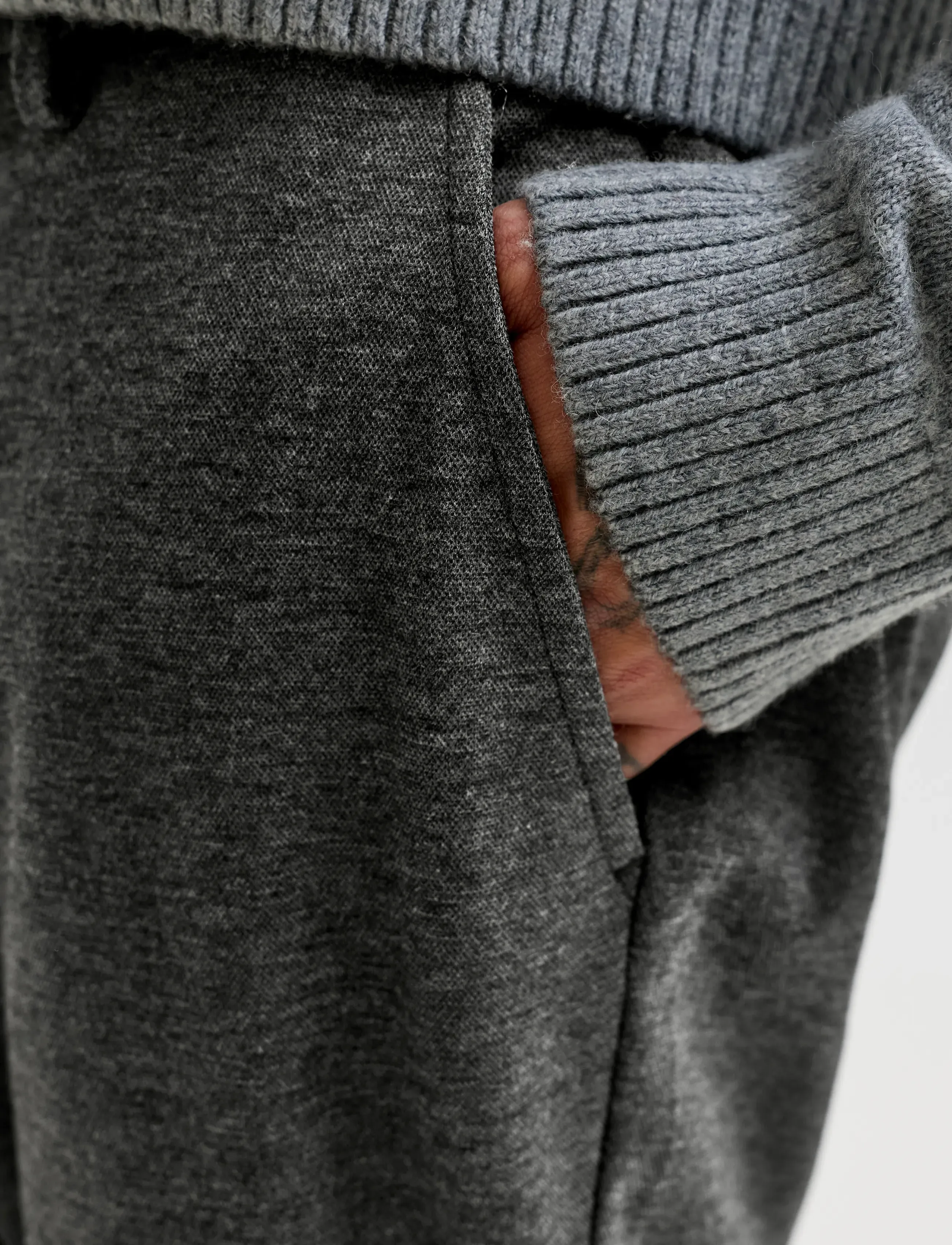 Jack & Jones - JPSTOLLIE DEVON CHINO NOOS - dark grey melange - 5