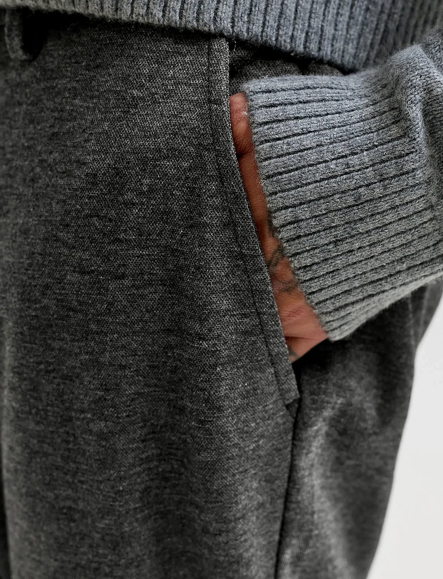 Jack & Jones - JPSTOLLIE DEVON CHINO NOOS - dark grey melange - 5