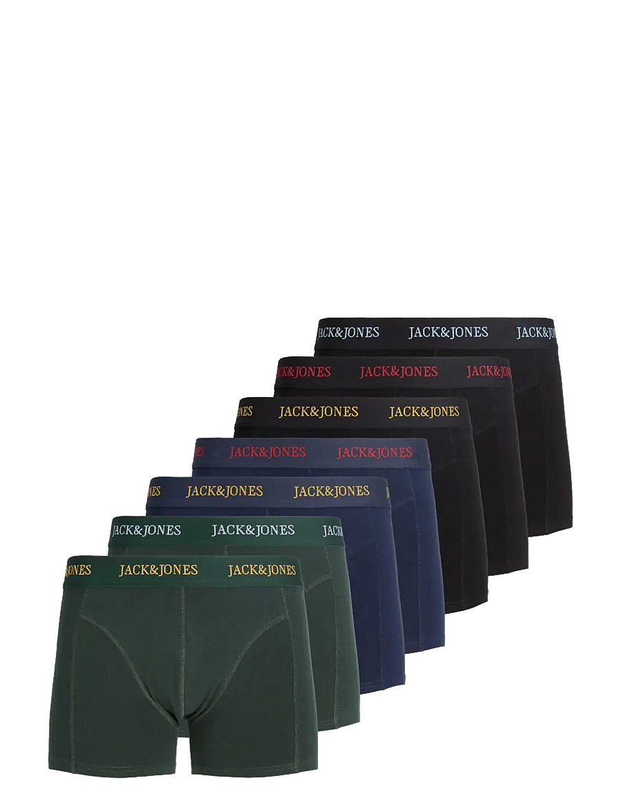 Jack & Jones - JACBLAZE SOLID TRUNKS 7 PACK BF - black - 0