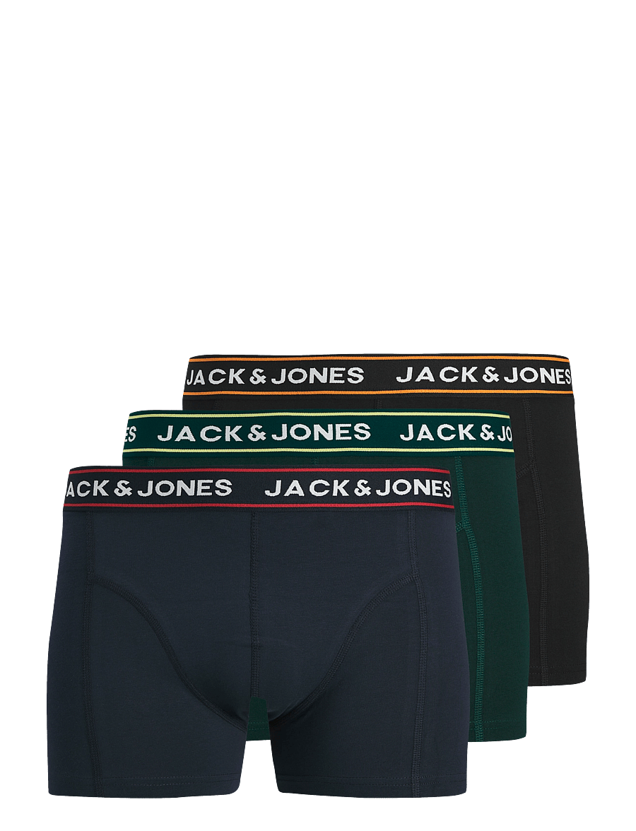 Jack & Jones - JACMAX SOLID TRUNKS 3 PACK BTW - boxershorts - black - 0