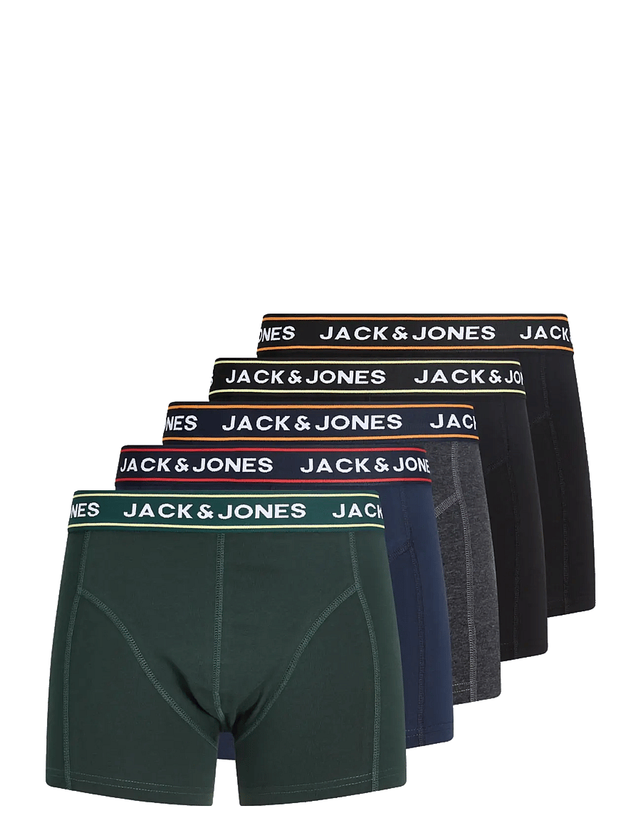 Jack & Jones - JACMAX SOLID TRUNKS 5 PACK BTW - black - 1