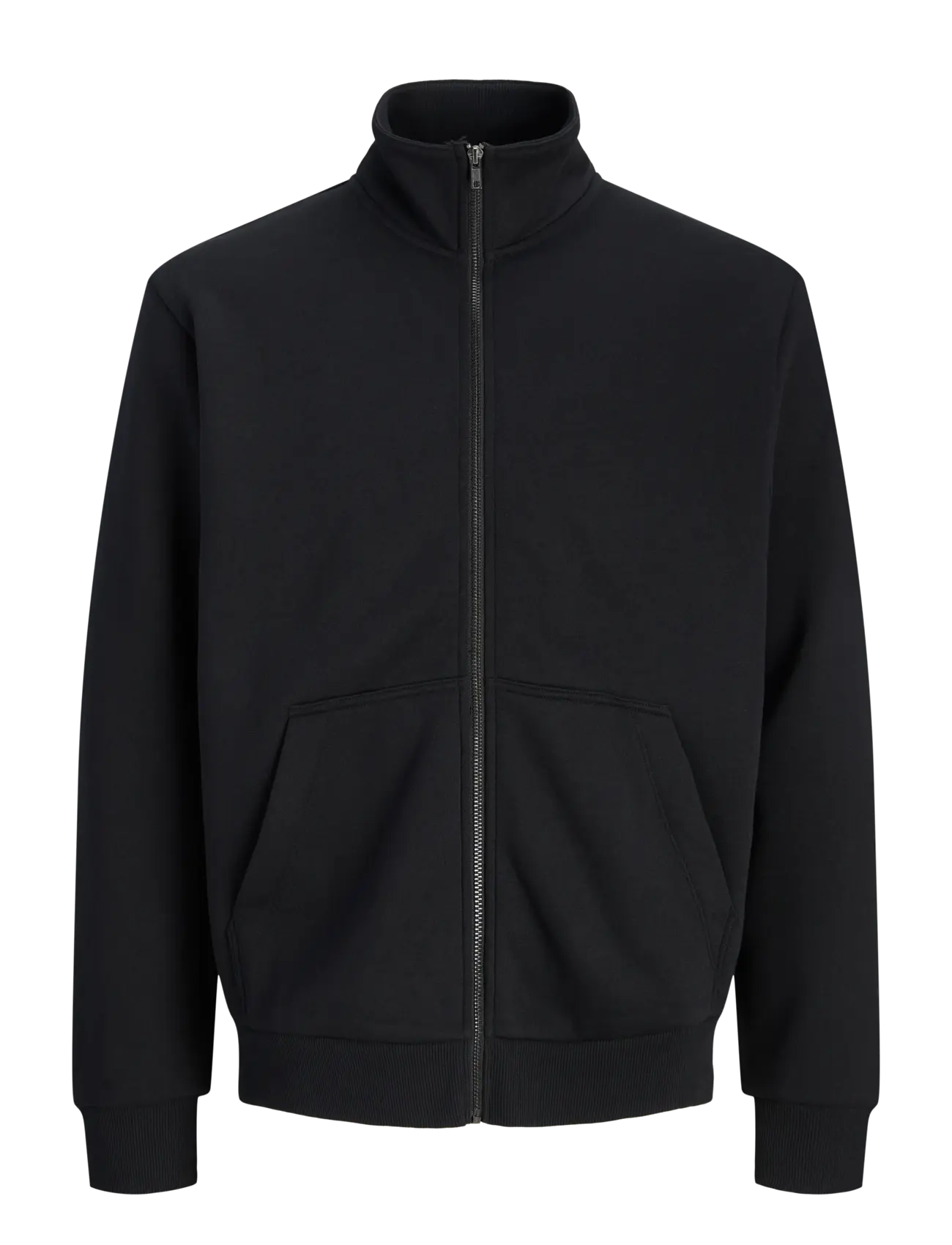 Jack & Jones - JJEBRADLEY SWEAT ZIP HN NOOS - teddy-pusad - black - 1