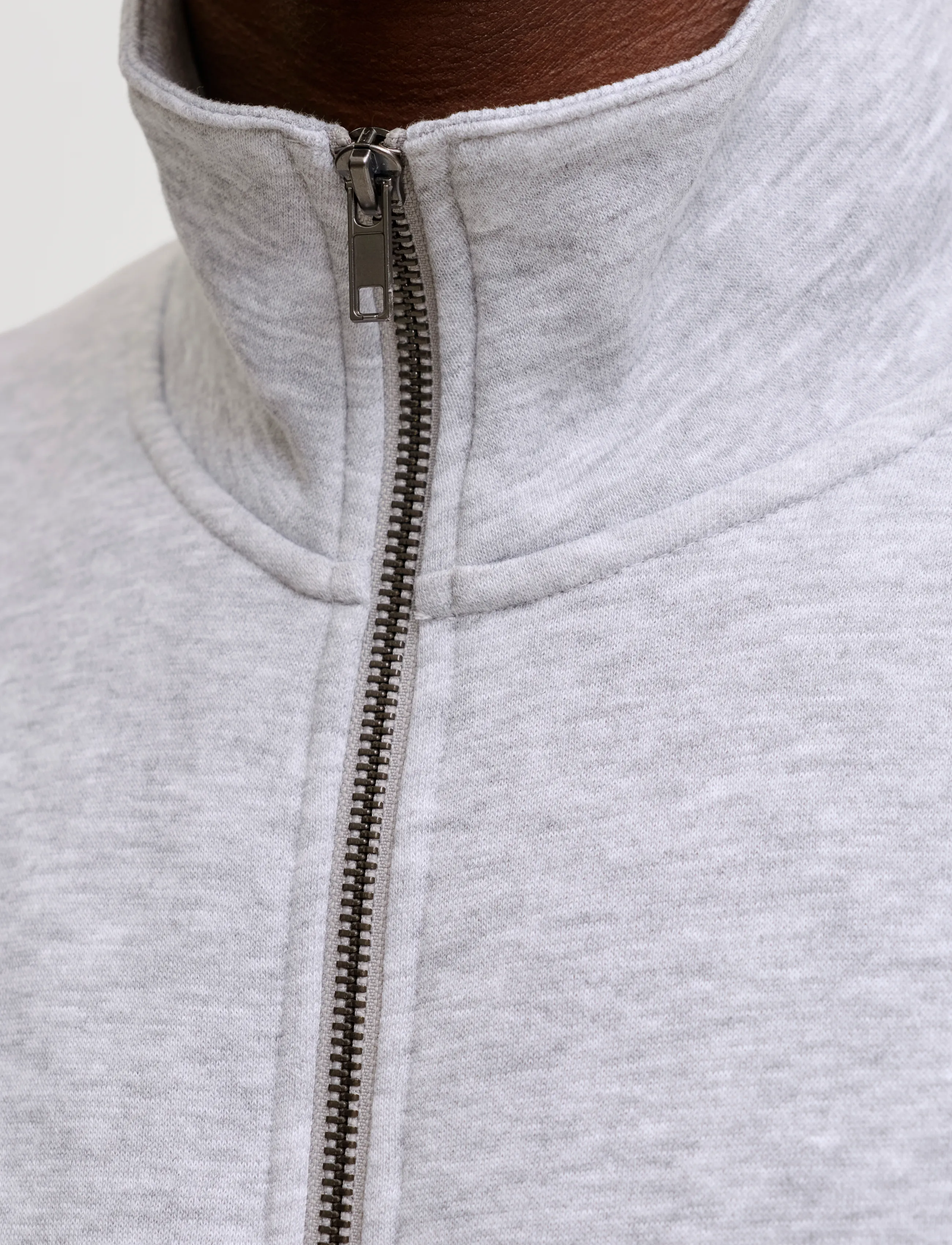 Jack & Jones - JJEBRADLEY SWEAT ZIP HN NOOS - teddy-pusad - light grey melange - 5