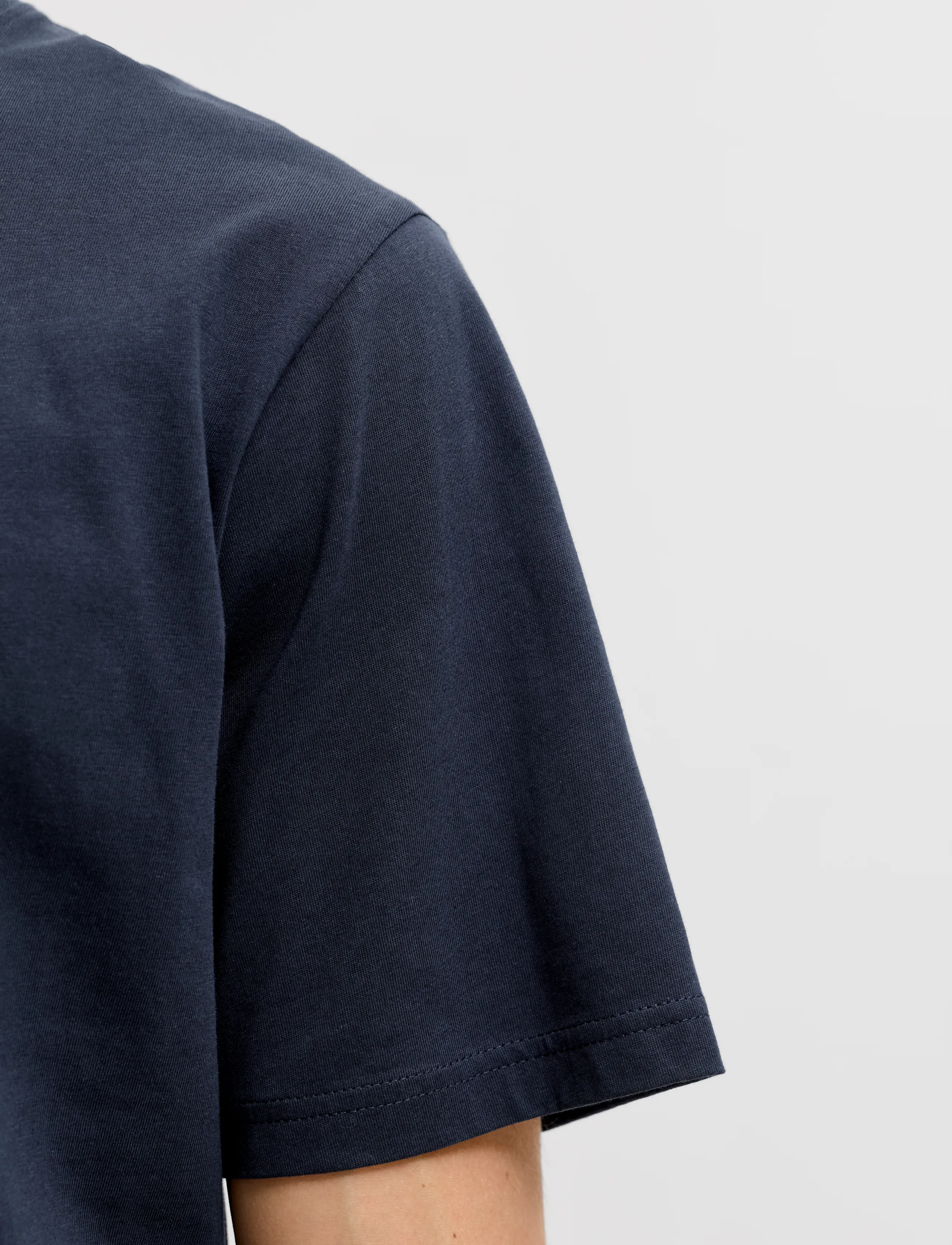 Jack & Jones - JJEDENVER LOGO TEE SS O-NECK SN - short-sleeved t-shirts - navy blazer - 4