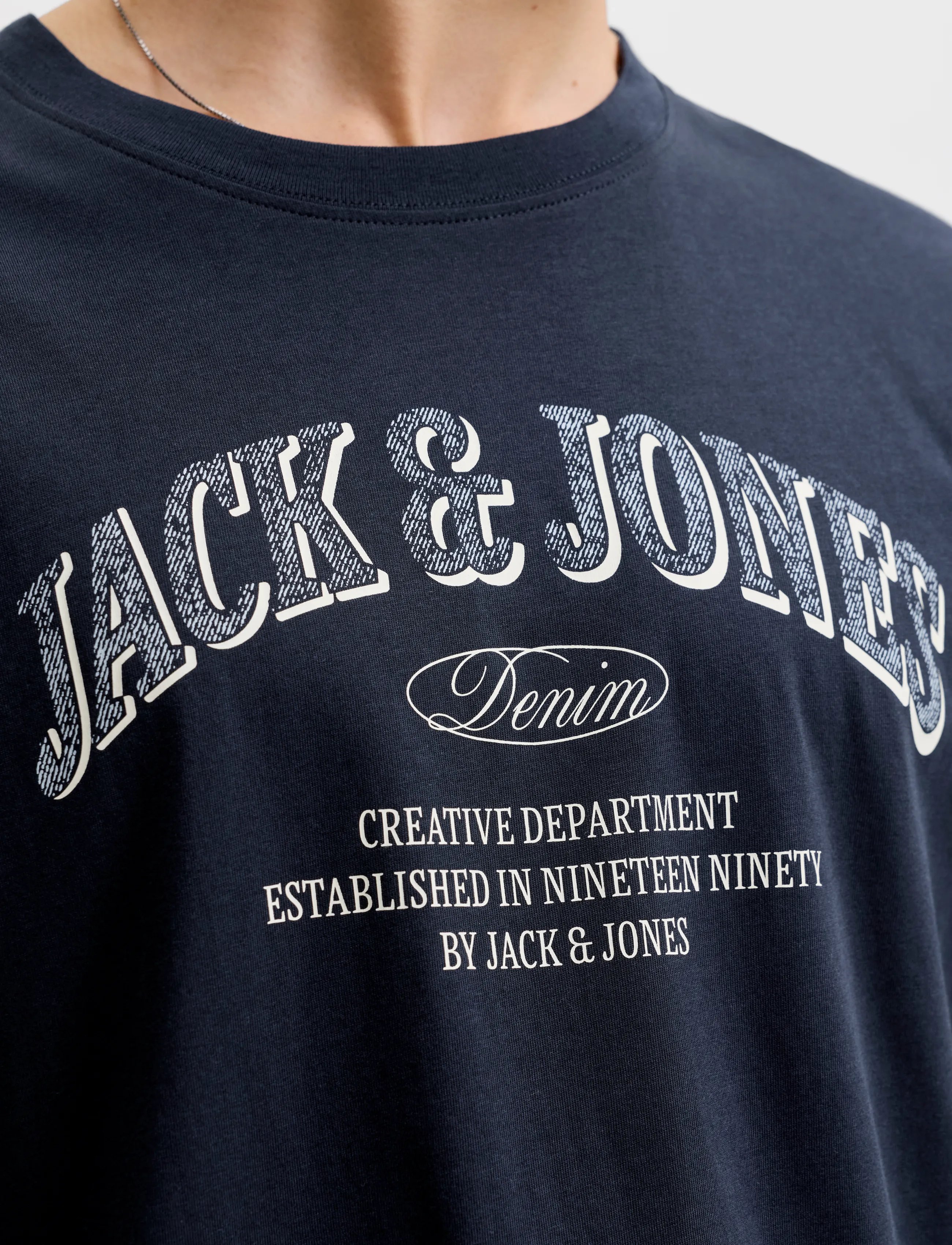 JACK & JONES Jjedenver Logo Tee Ss O-Neck Sn t-shirts med tryck herr – bild 6