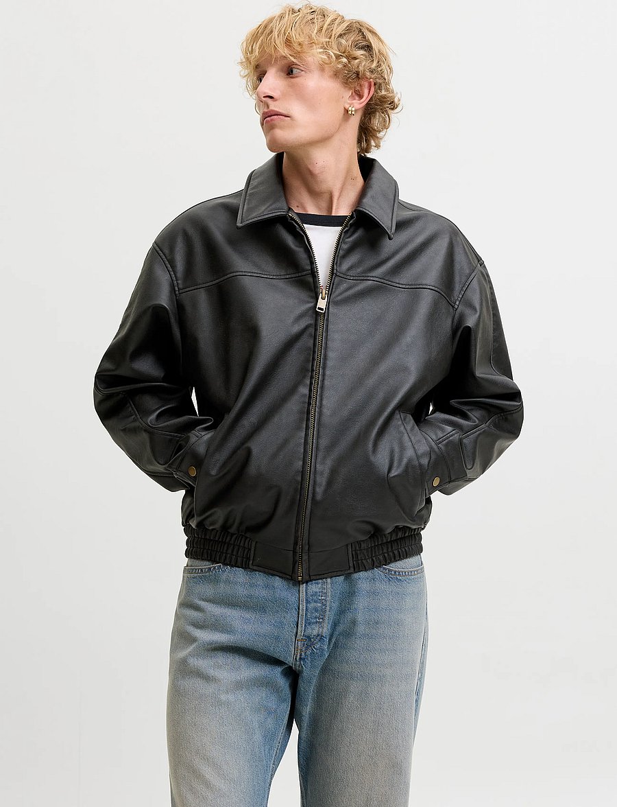Jack & Jones - JJMARLON PU JACKET - black - 0