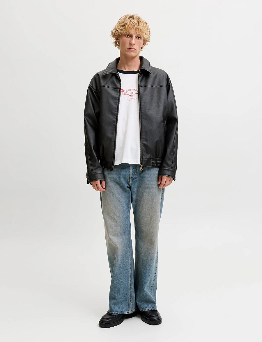 Jack & Jones - JJMARLON PU JACKET - black - 4