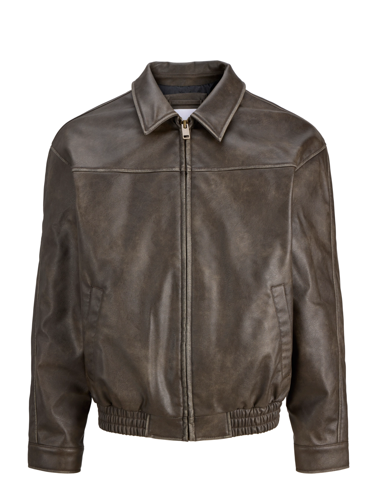 Jack & Jones - JJMARLON PU JACKET - forårsjakker - cocoa - 1