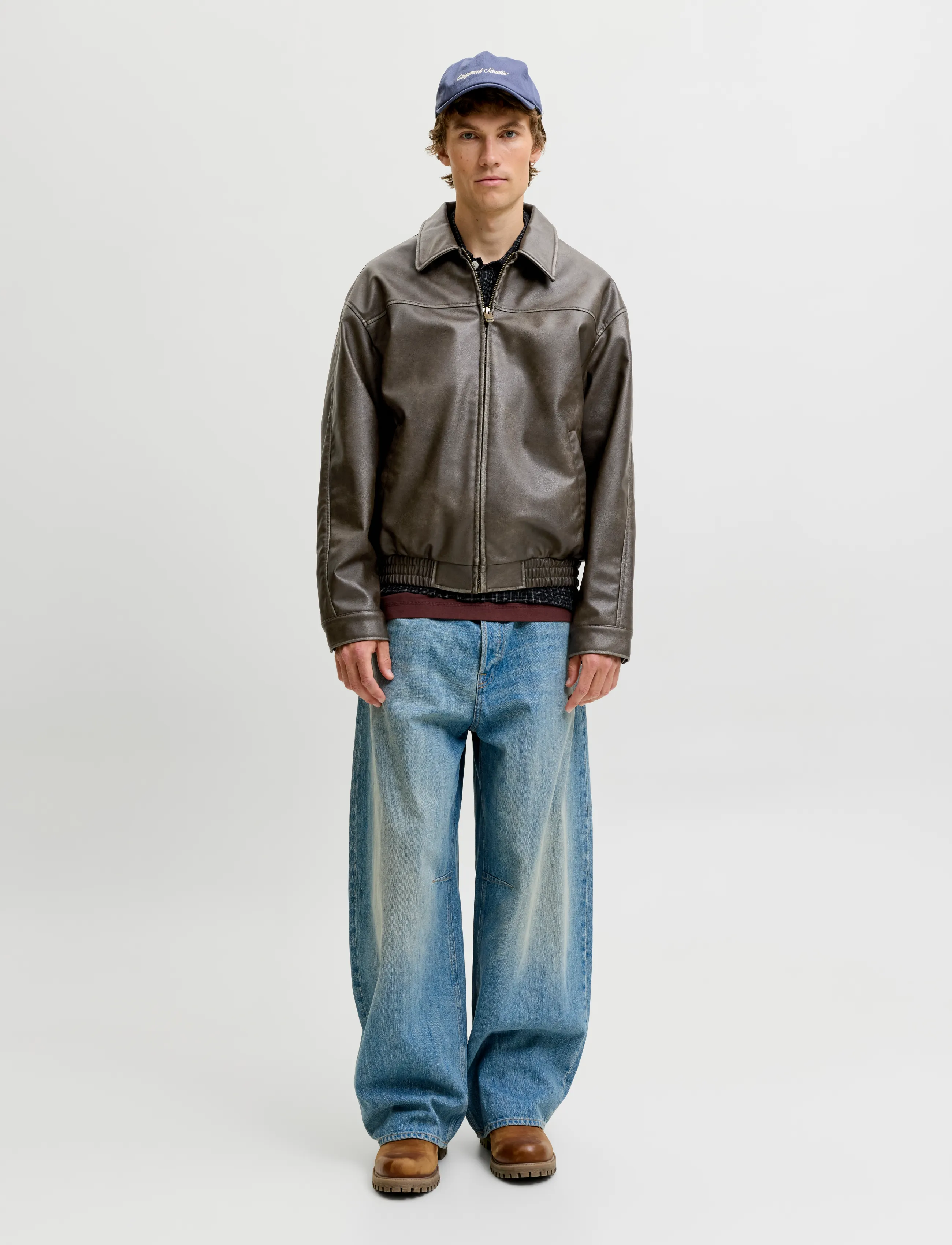 Jack & Jones - JJMARLON PU JACKET - forårsjakker - cocoa - 4