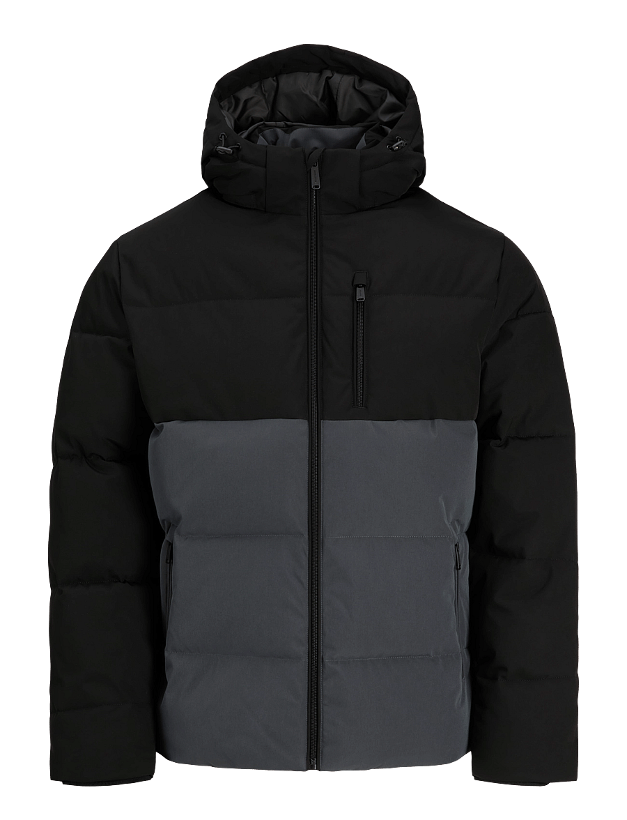 Jack & Jones - JJEBECKS PUFFER SN - sügisjoped - asphalt - 0