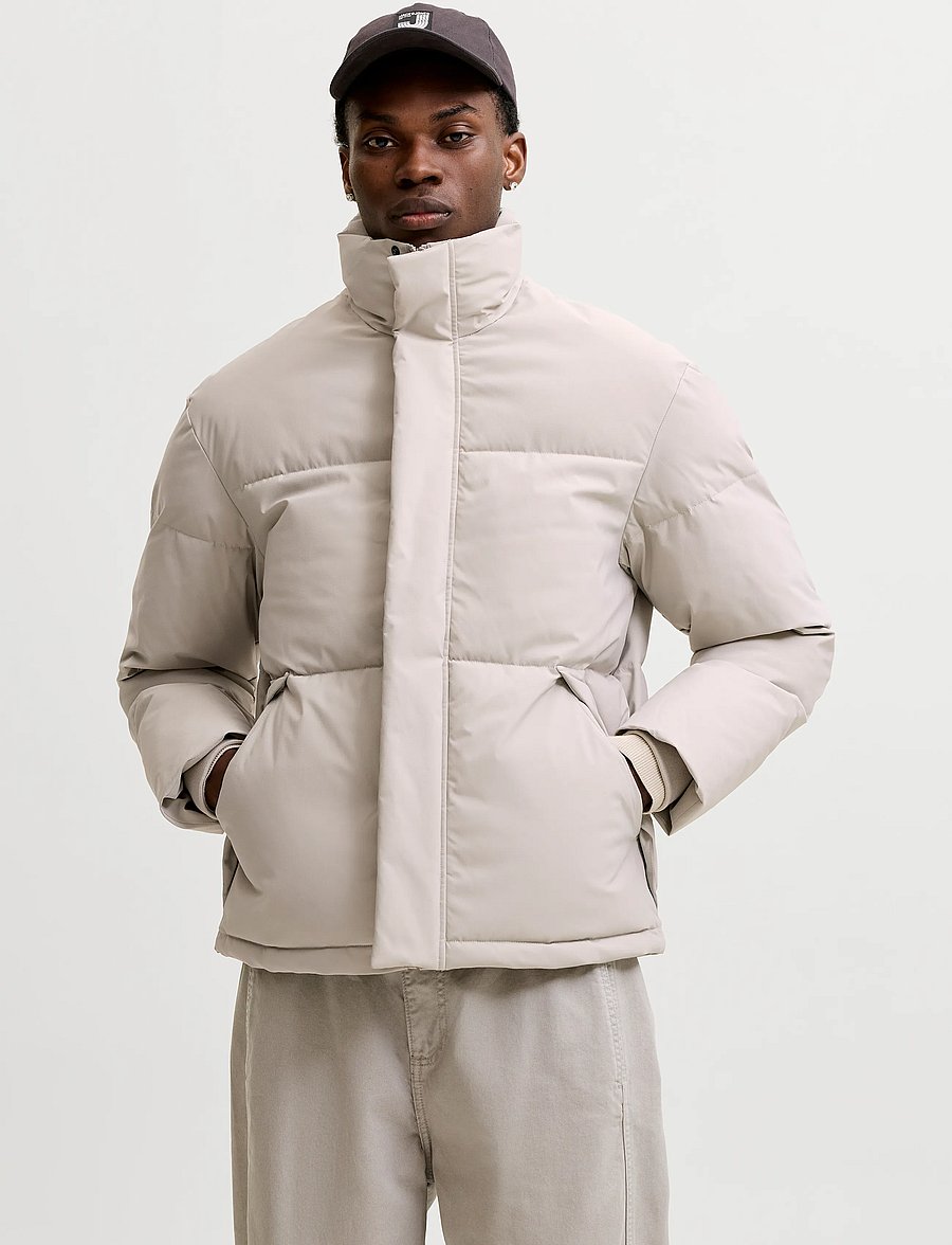 Jack & Jones - JJESOHO PUFFER COLLAR AW26 SN - dove - 0