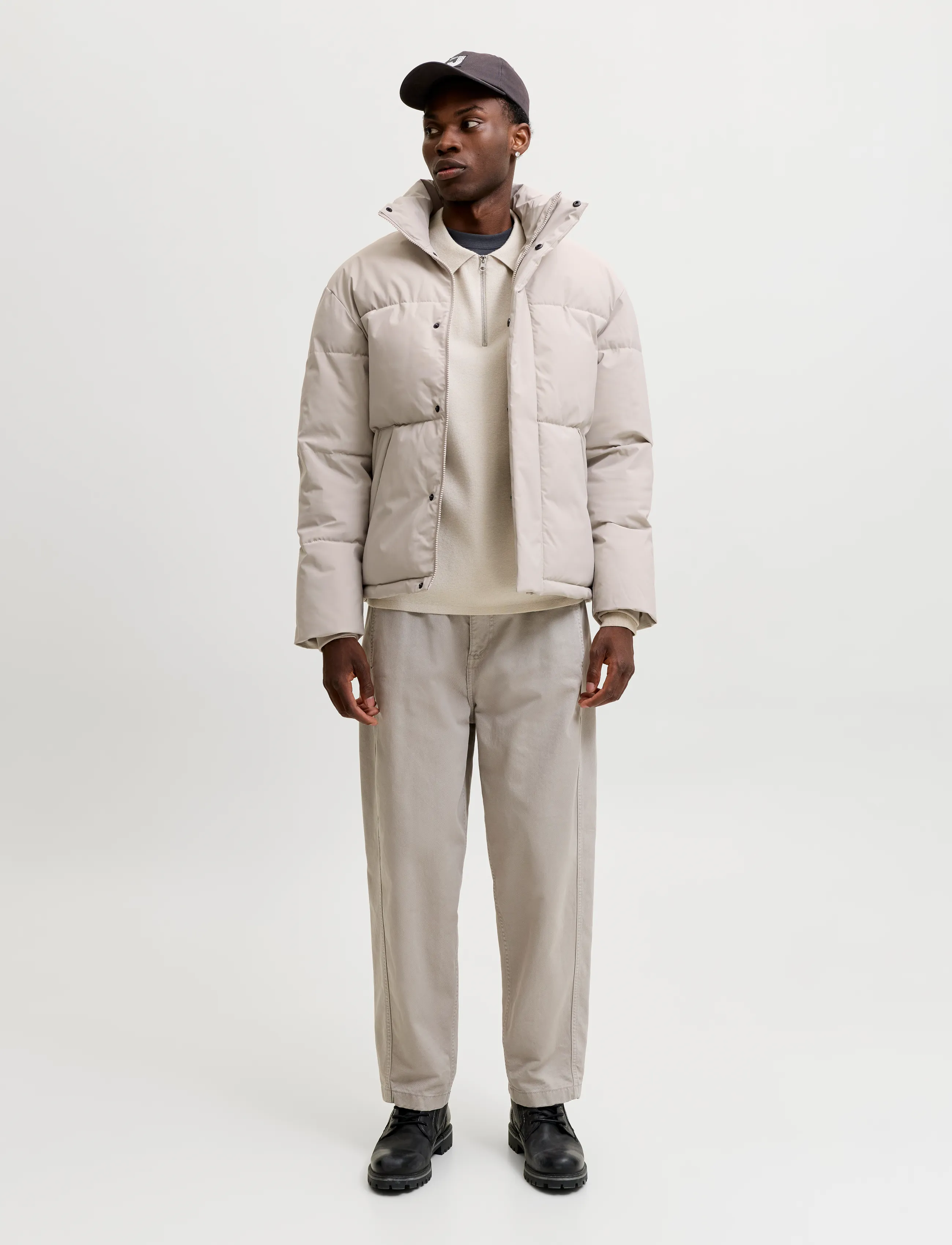 Jack & Jones - JJESOHO PUFFER COLLAR AW26 SN - dove - 4