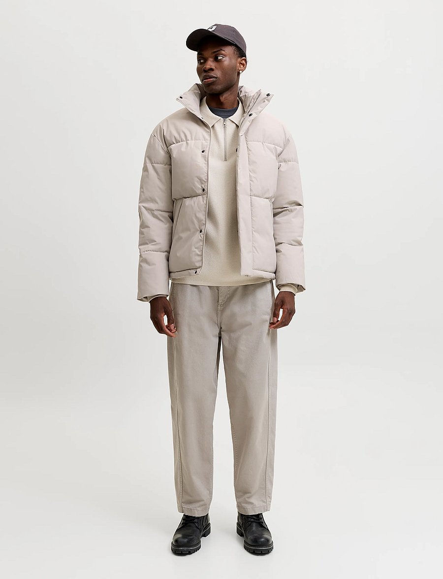Jack & Jones - JJESOHO PUFFER COLLAR AW26 SN - dove - 4