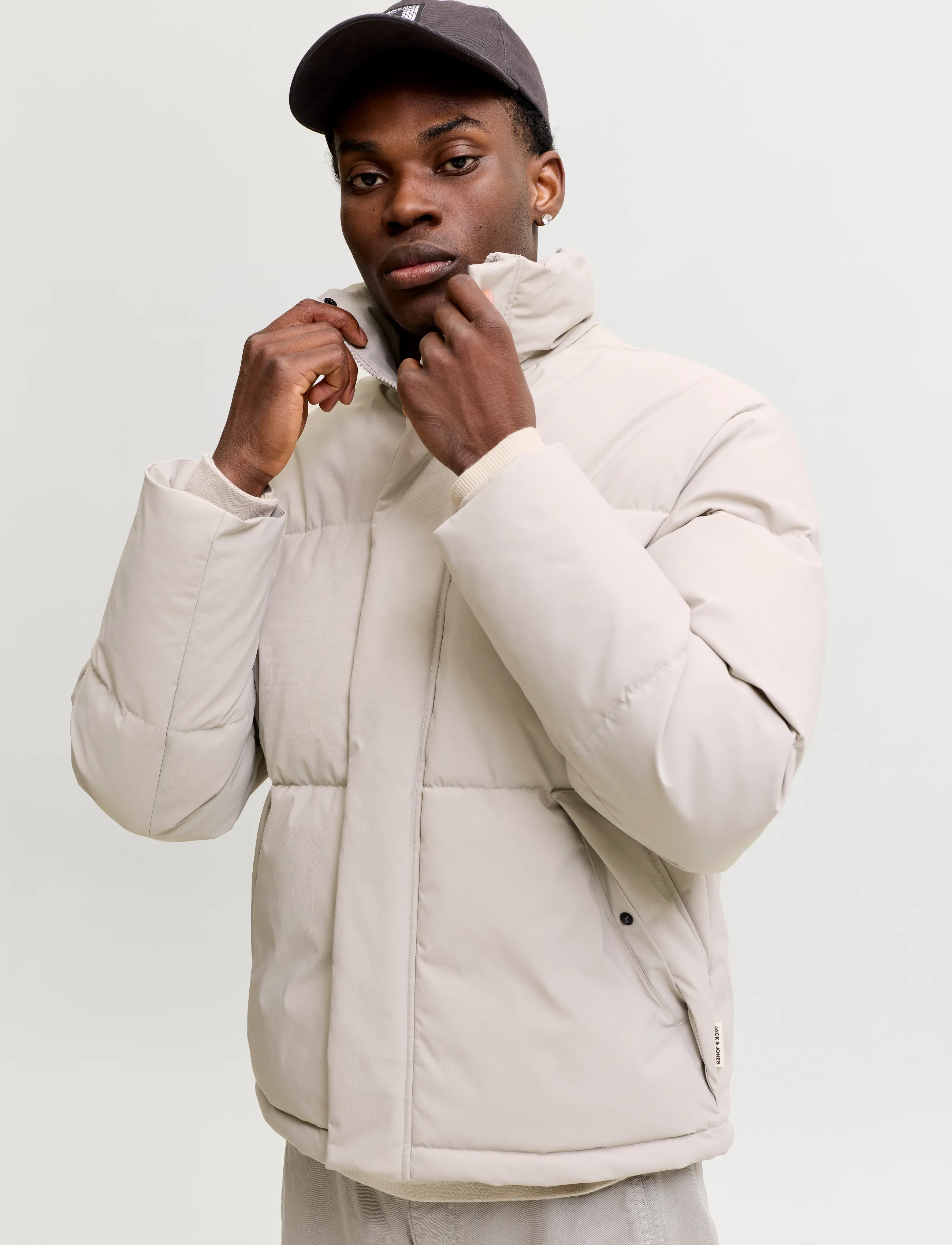 Jack & Jones - JJESOHO PUFFER COLLAR AW26 SN - dove - 5
