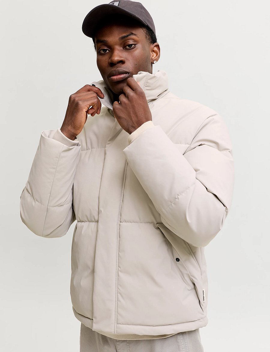 Jack & Jones - JJESOHO PUFFER COLLAR AW26 SN - dove - 5