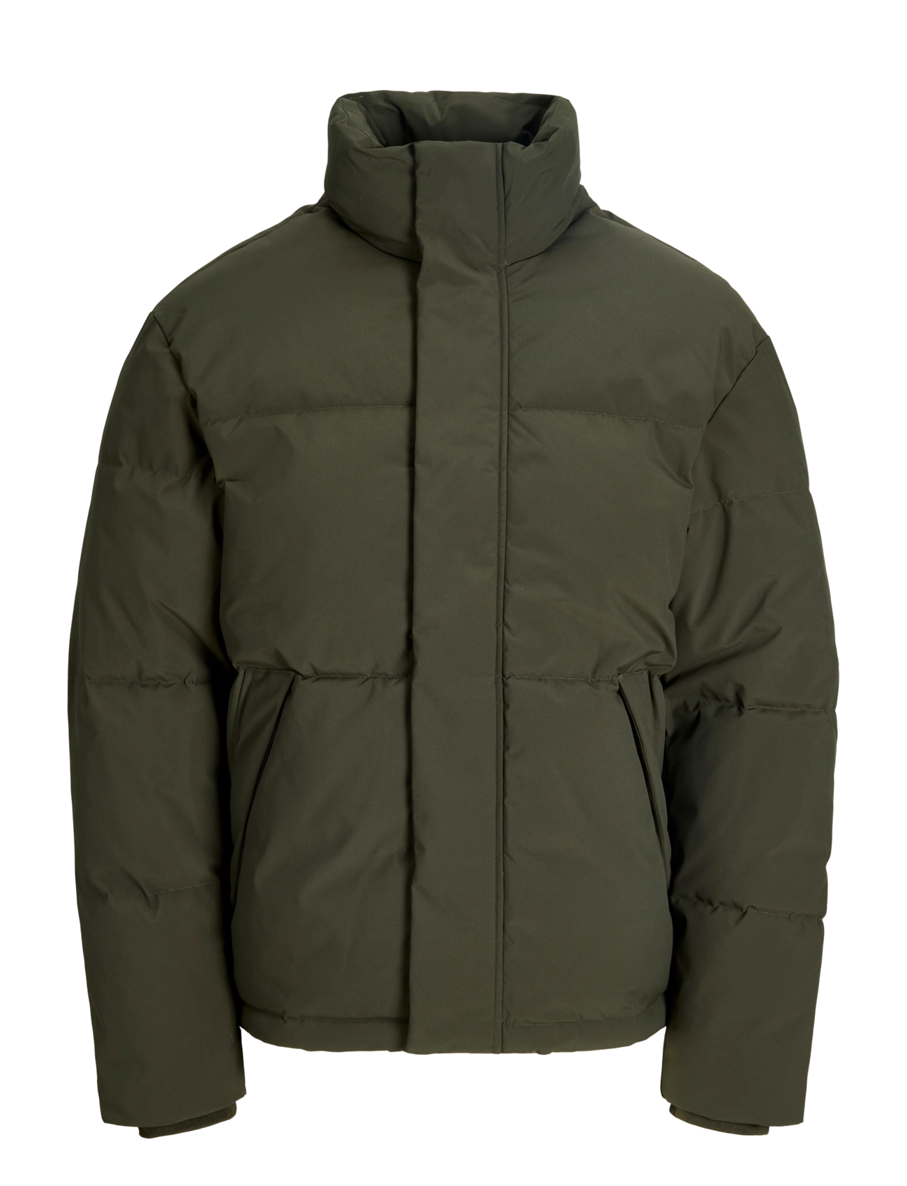 Jack & Jones JJESOHO PUFFER COLLAR AW26 SN - Sulejoped - ROSIN / khaki/green
