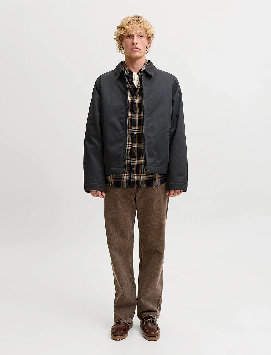Jack & Jones - JJECOLTON WORKER JACKET NOOS - dunjackor - black - 3