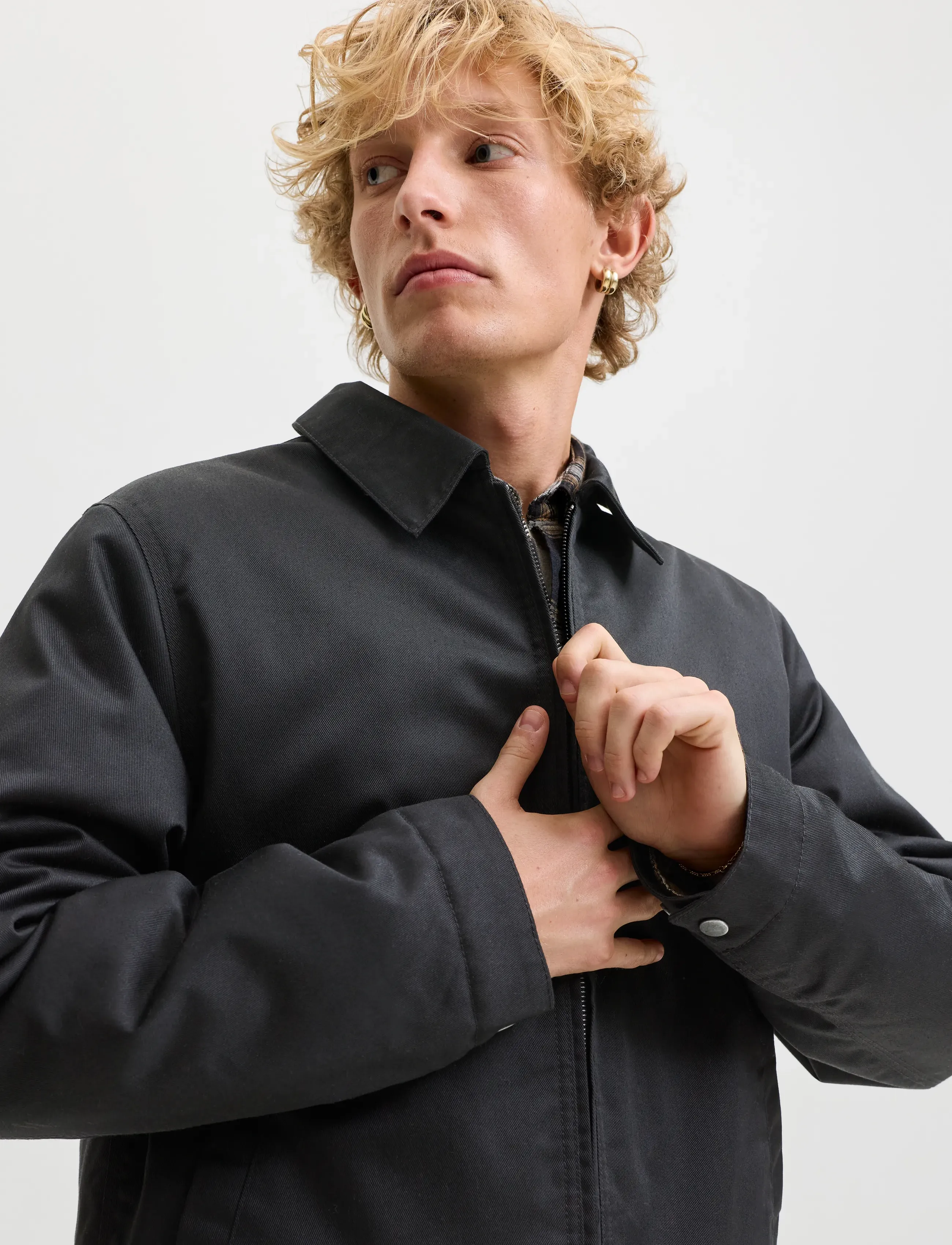 Jack & Jones - JJECOLTON WORKER JACKET NOOS - dunjackor - black - 5