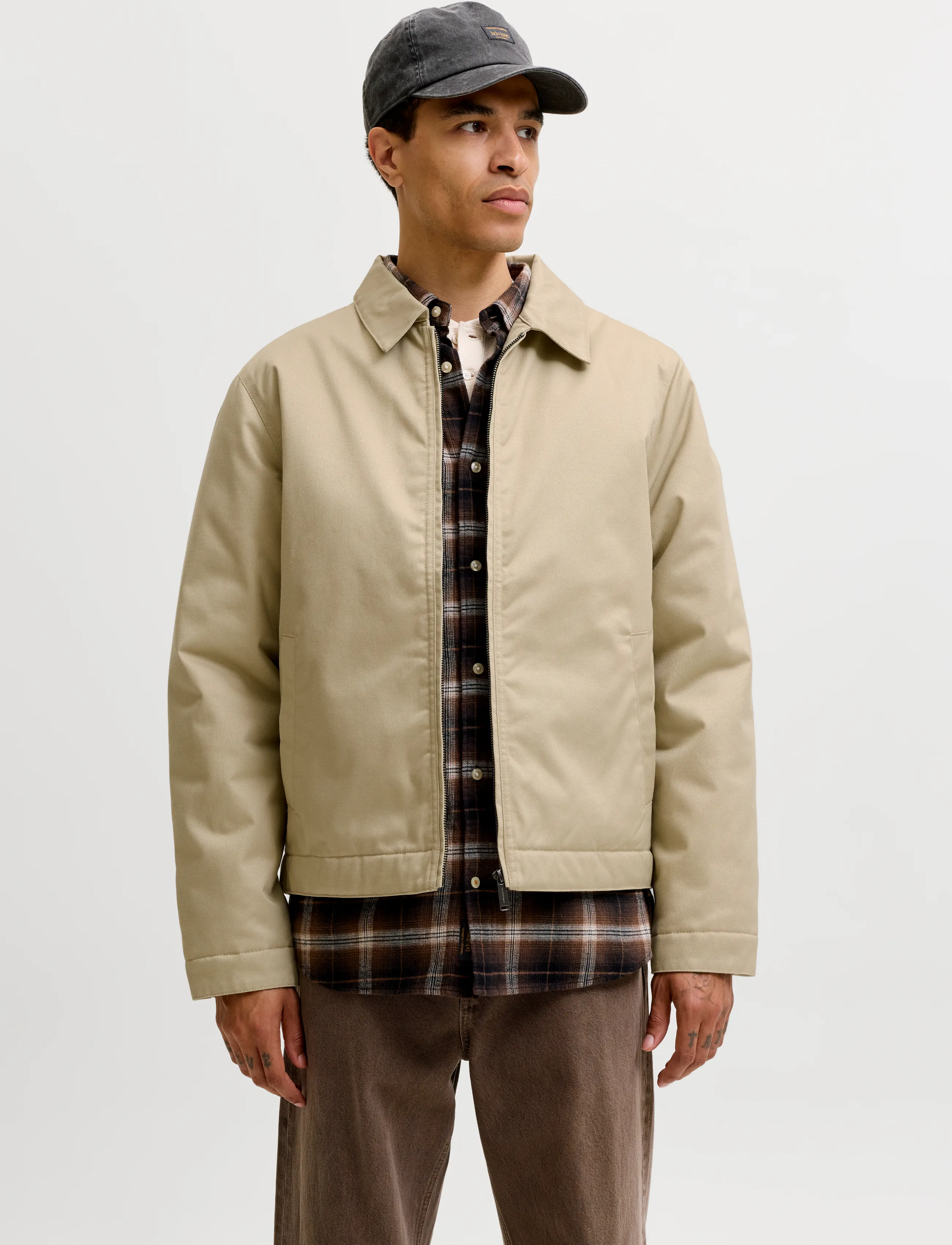 Jack & Jones JJECOLTON WORKER JACKET NOOS - Jackor - FIELDS OF RYE / beige