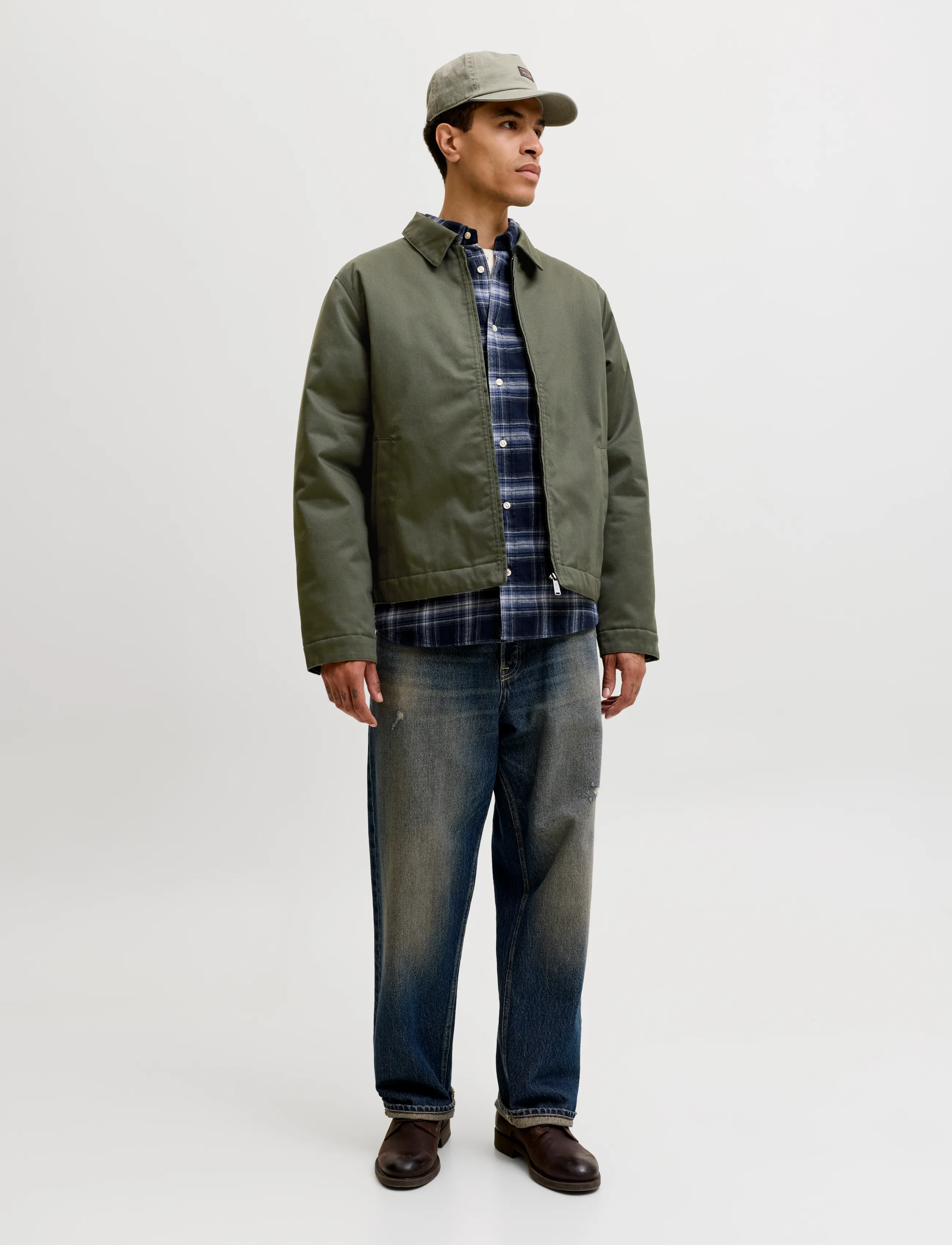 Jack & Jones - JJECOLTON WORKER JACKET NOOS - dunjackor - rosin - 3