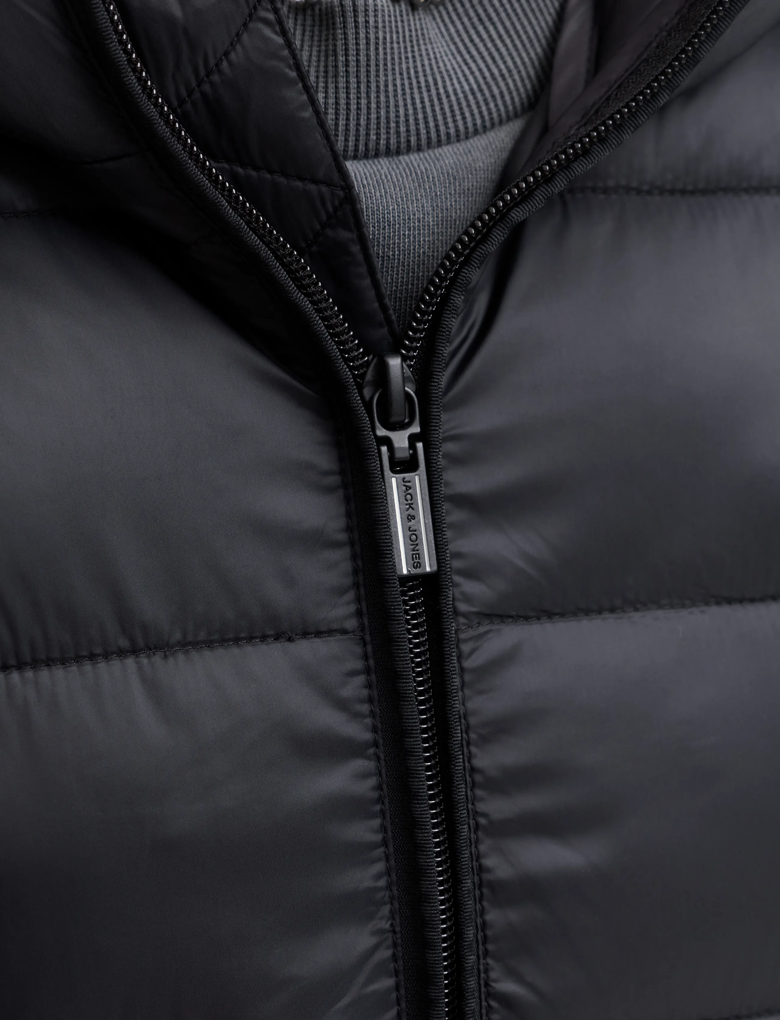 Jack & Jones - JJEKINGSLEY LIGHT PUFFER HOOD NOOS - black - 5