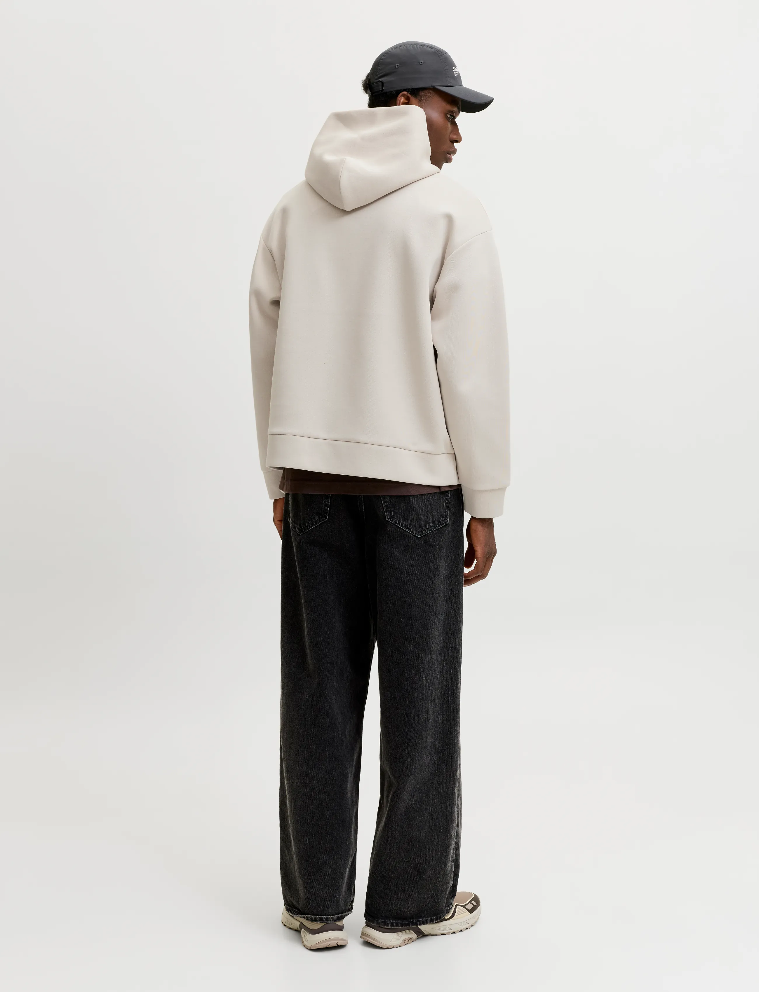 Jack & Jones - JJEBARRON SWEAT HOOD NOOS - hættetrøjer - moonbeam - 2