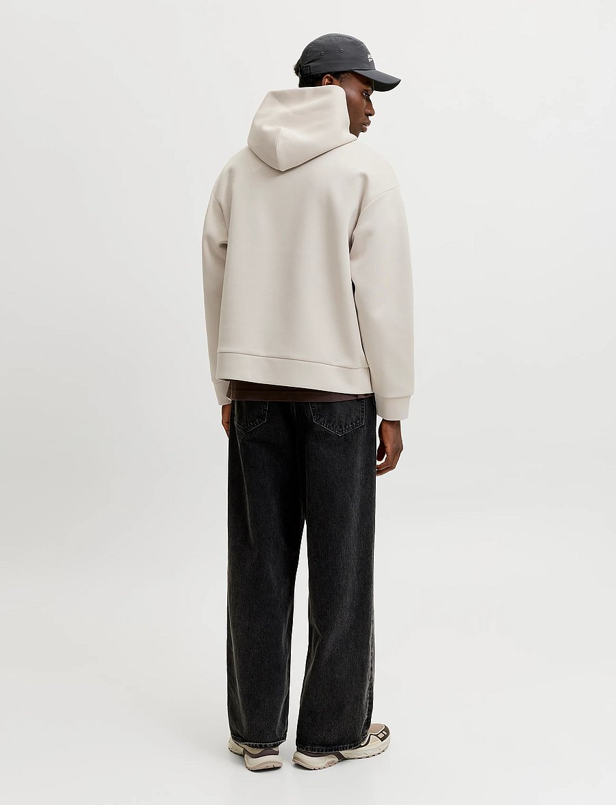 Jack & Jones - JJEBARRON SWEAT HOOD NOOS - hættetrøjer - moonbeam - 2