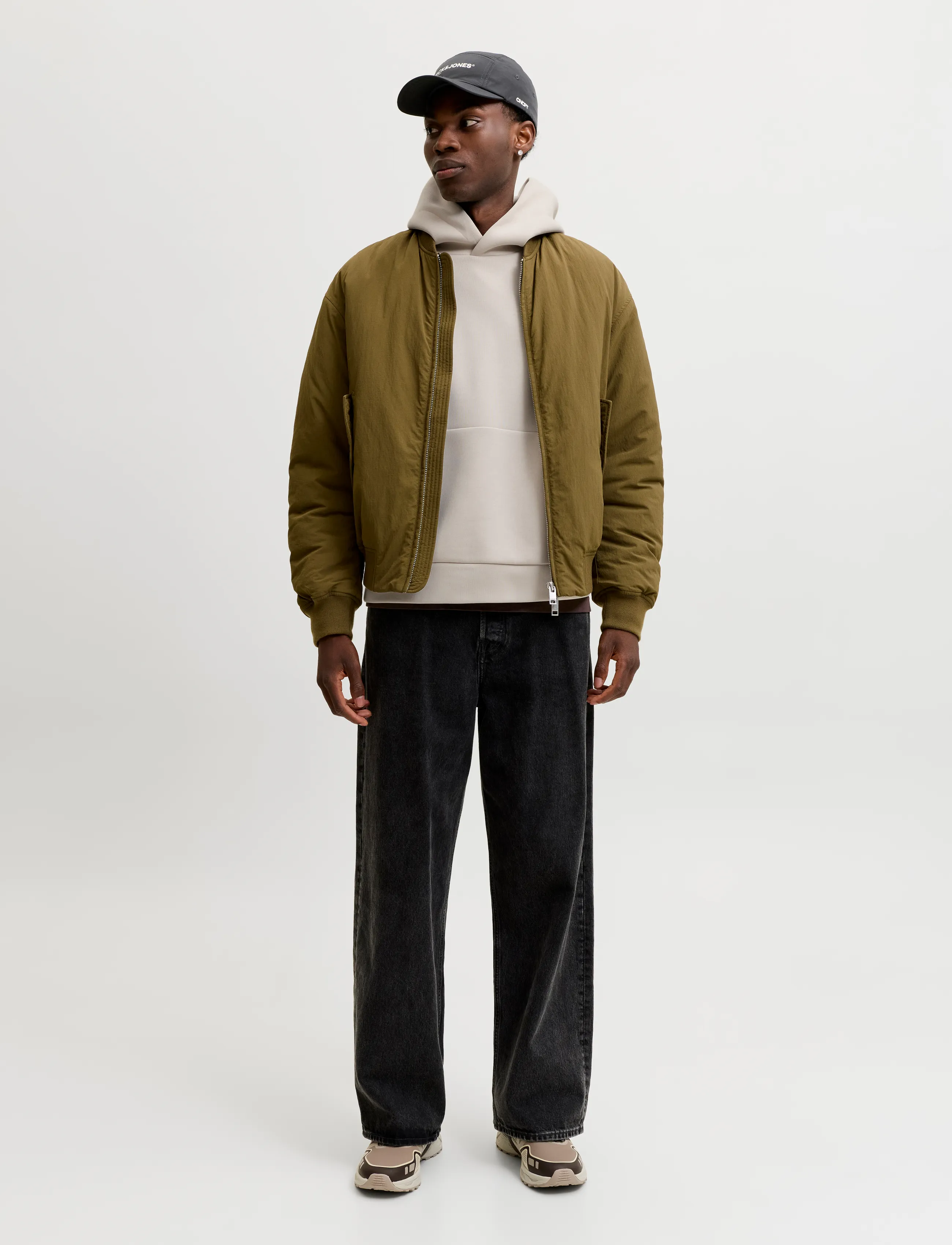 Jack & Jones - JJEBARRON SWEAT HOOD NOOS - hættetrøjer - moonbeam - 3