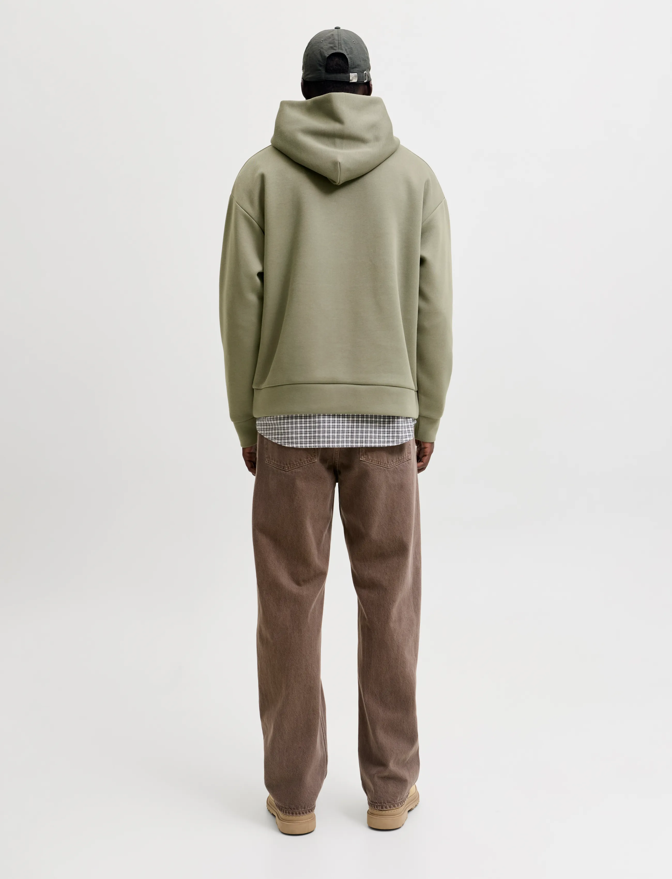 Jack & Jones - JJEBARRON SWEAT HOOD NOOS - hættetrøjer - vetiver - 2
