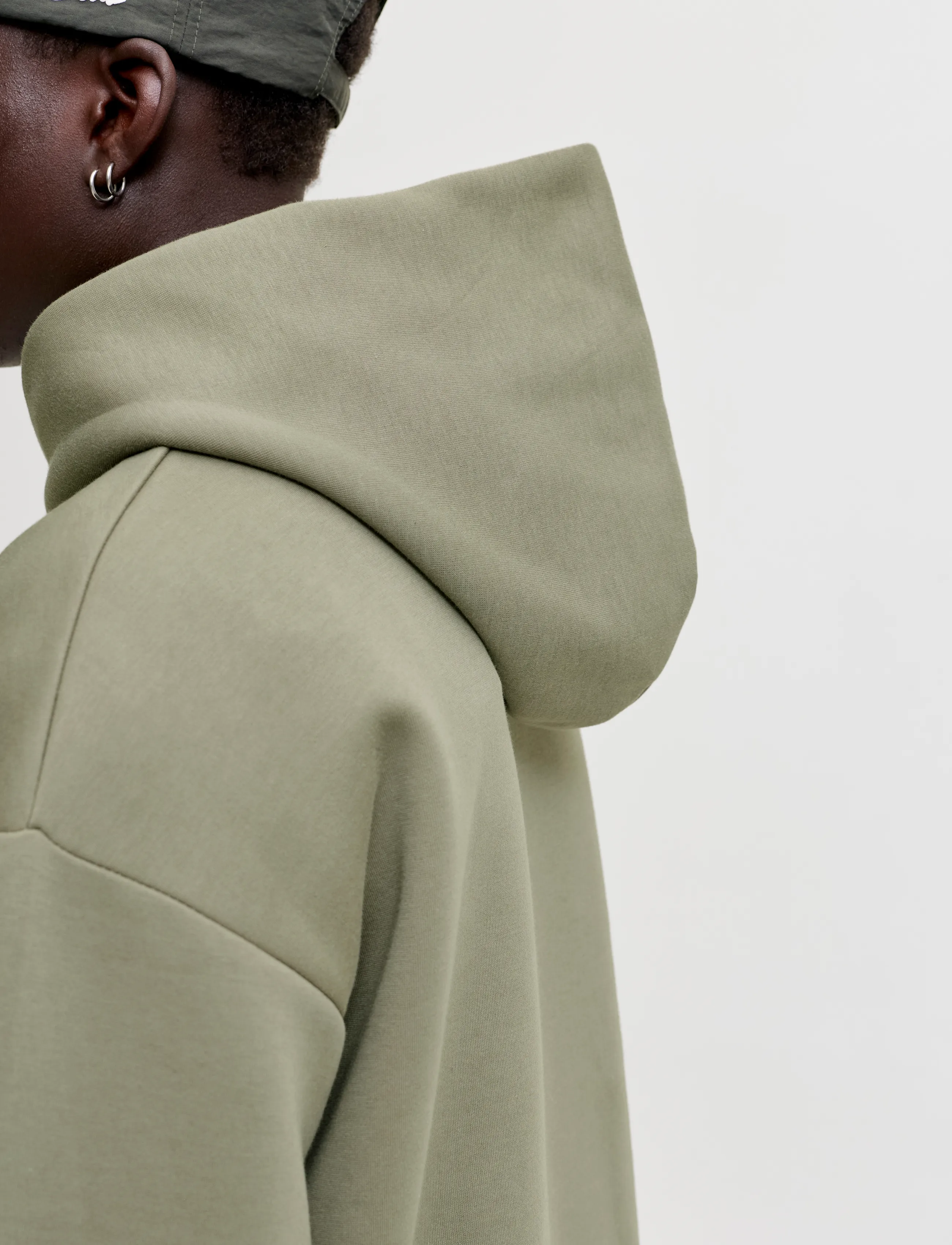 Jack & Jones - JJEBARRON SWEAT HOOD NOOS - hættetrøjer - vetiver - 4