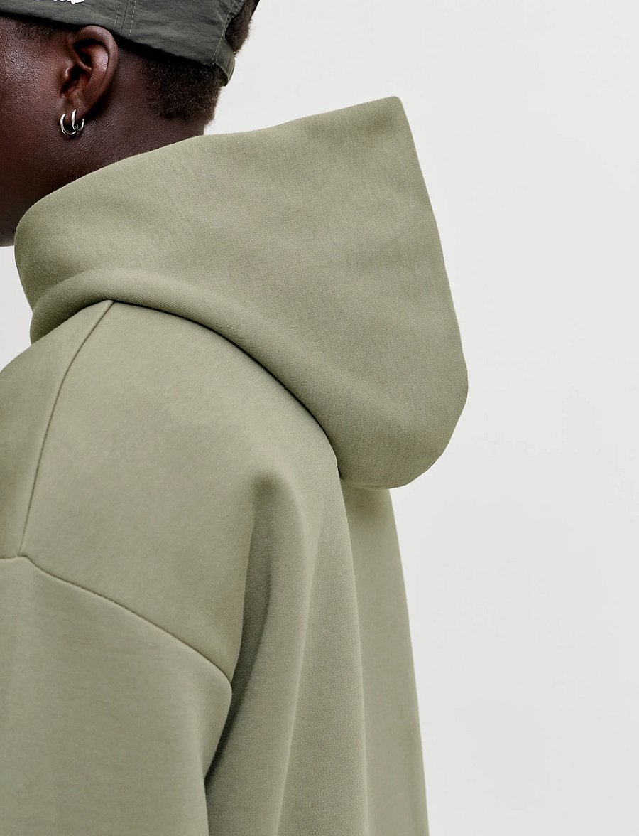 Jack & Jones - JJEBARRON SWEAT HOOD NOOS - hættetrøjer - vetiver - 4