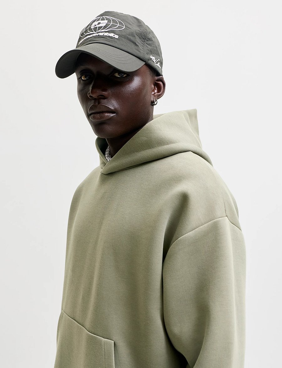 Jack & Jones - JJEBARRON SWEAT HOOD NOOS - hættetrøjer - vetiver - 5