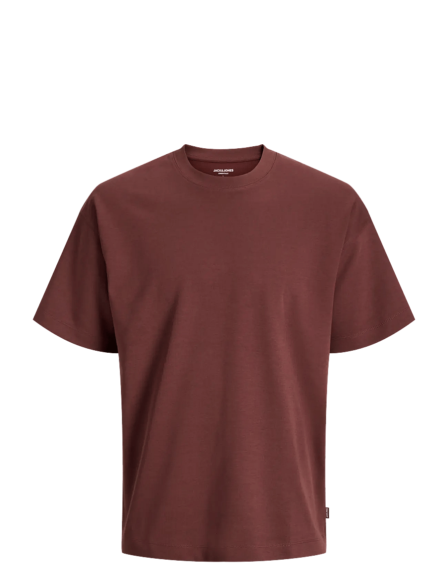 Jack & Jones - JJEBARRON TEE SS O-NECK NOOS - lühikeste varrukatega t-särgid - bitter chocolate - 1