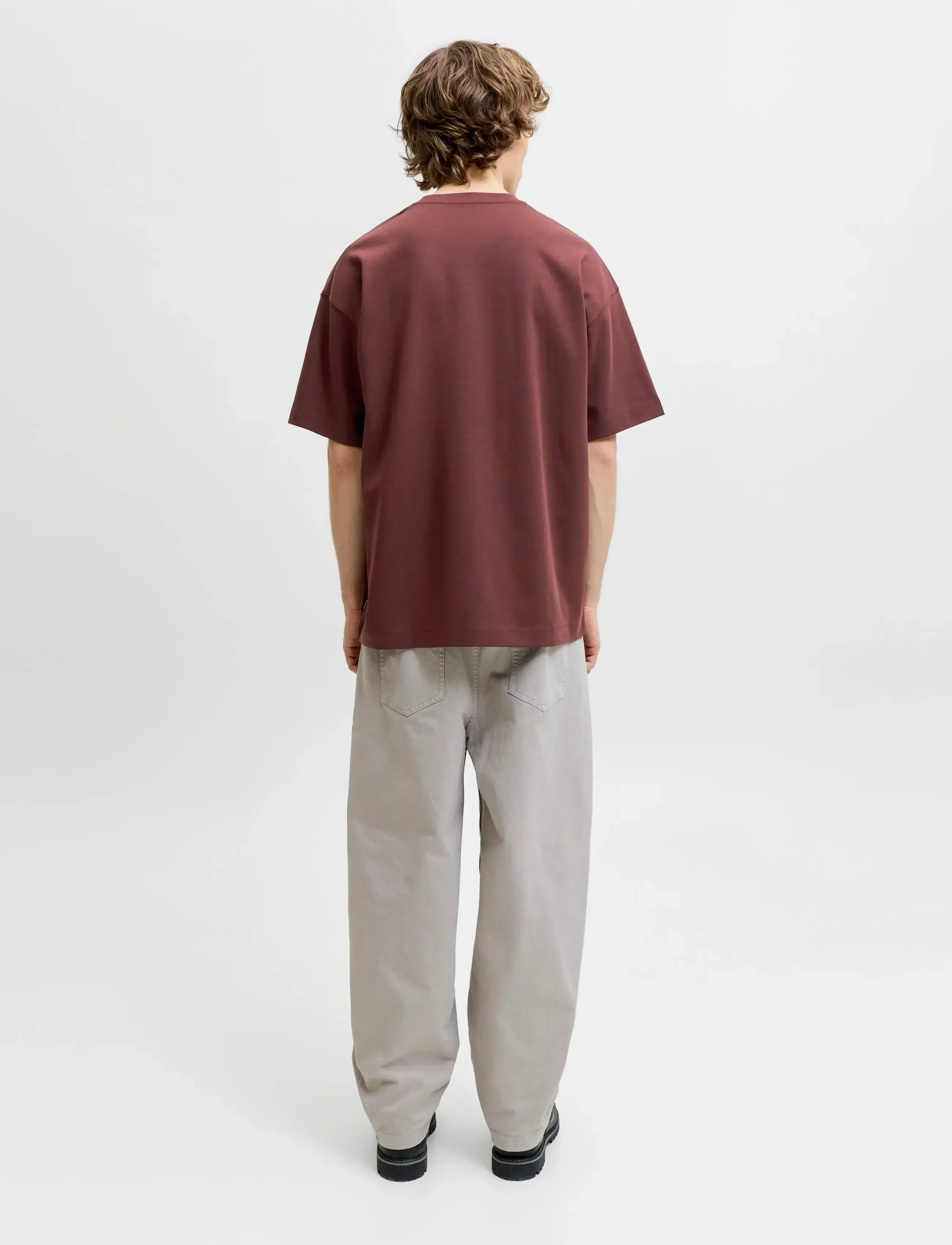 Jack & Jones - JJEBARRON TEE SS O-NECK NOOS - lühikeste varrukatega t-särgid - bitter chocolate - 2