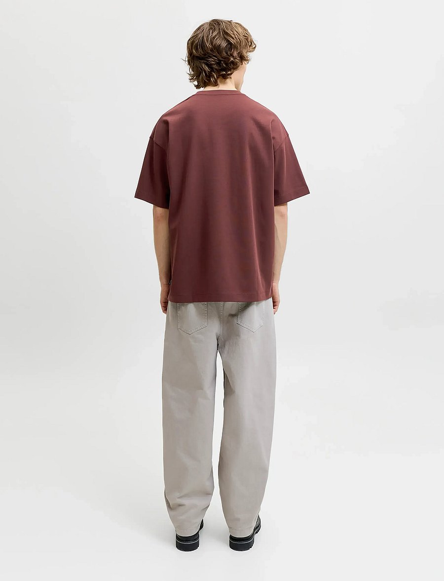 Jack & Jones - JJEBARRON TEE SS O-NECK NOOS - lühikeste varrukatega t-särgid - bitter chocolate - 2